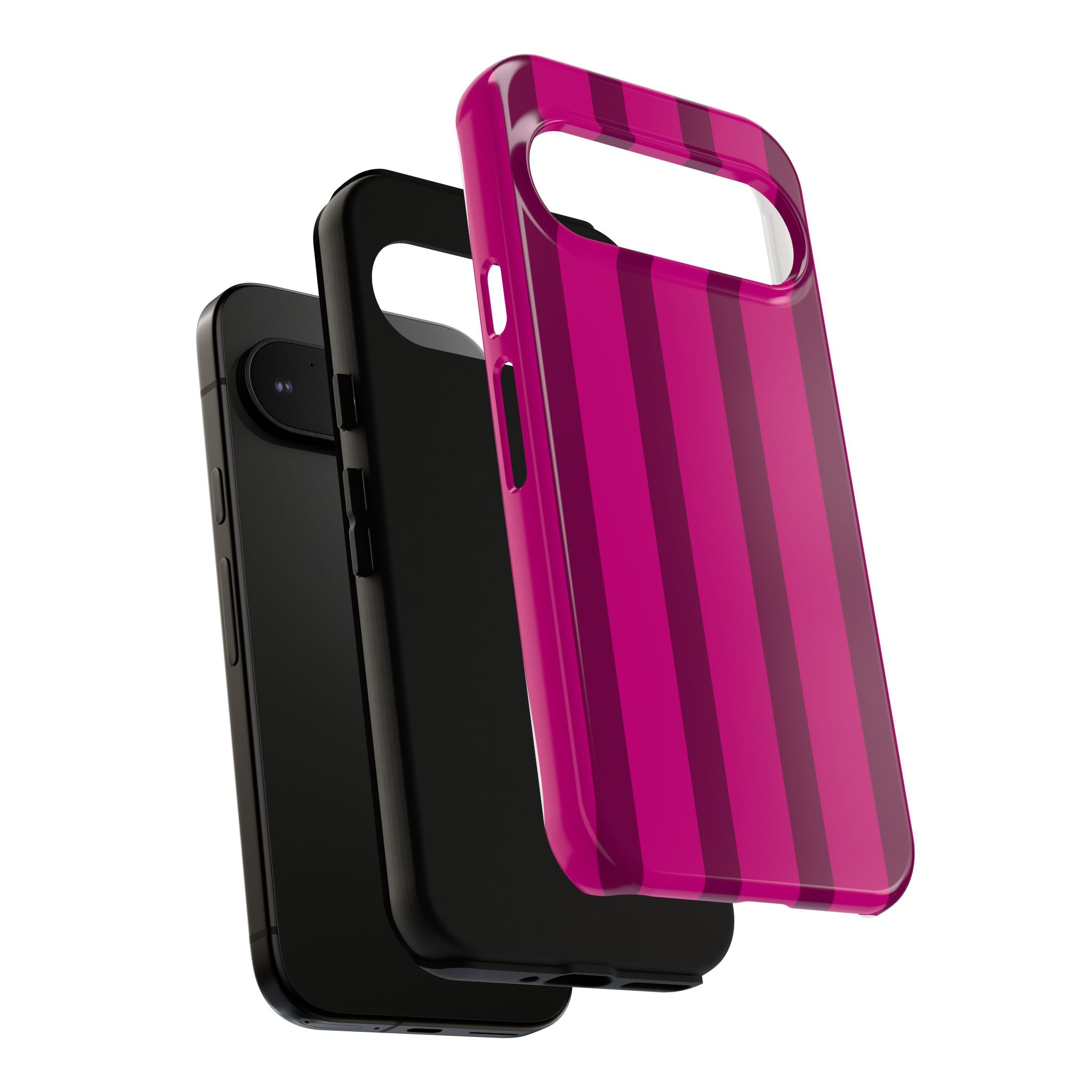 Hot Pink Striped Phone Case
