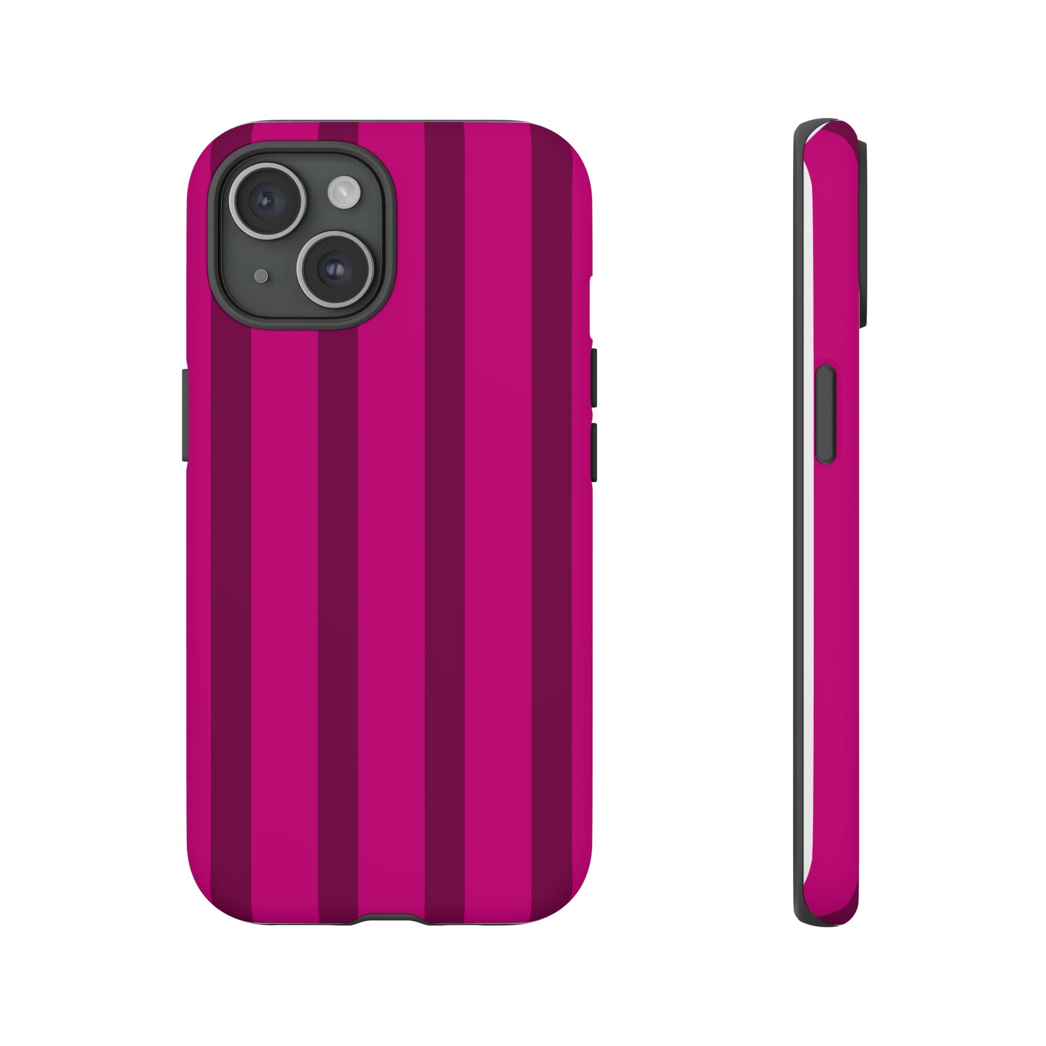Hot Pink Striped Phone Case