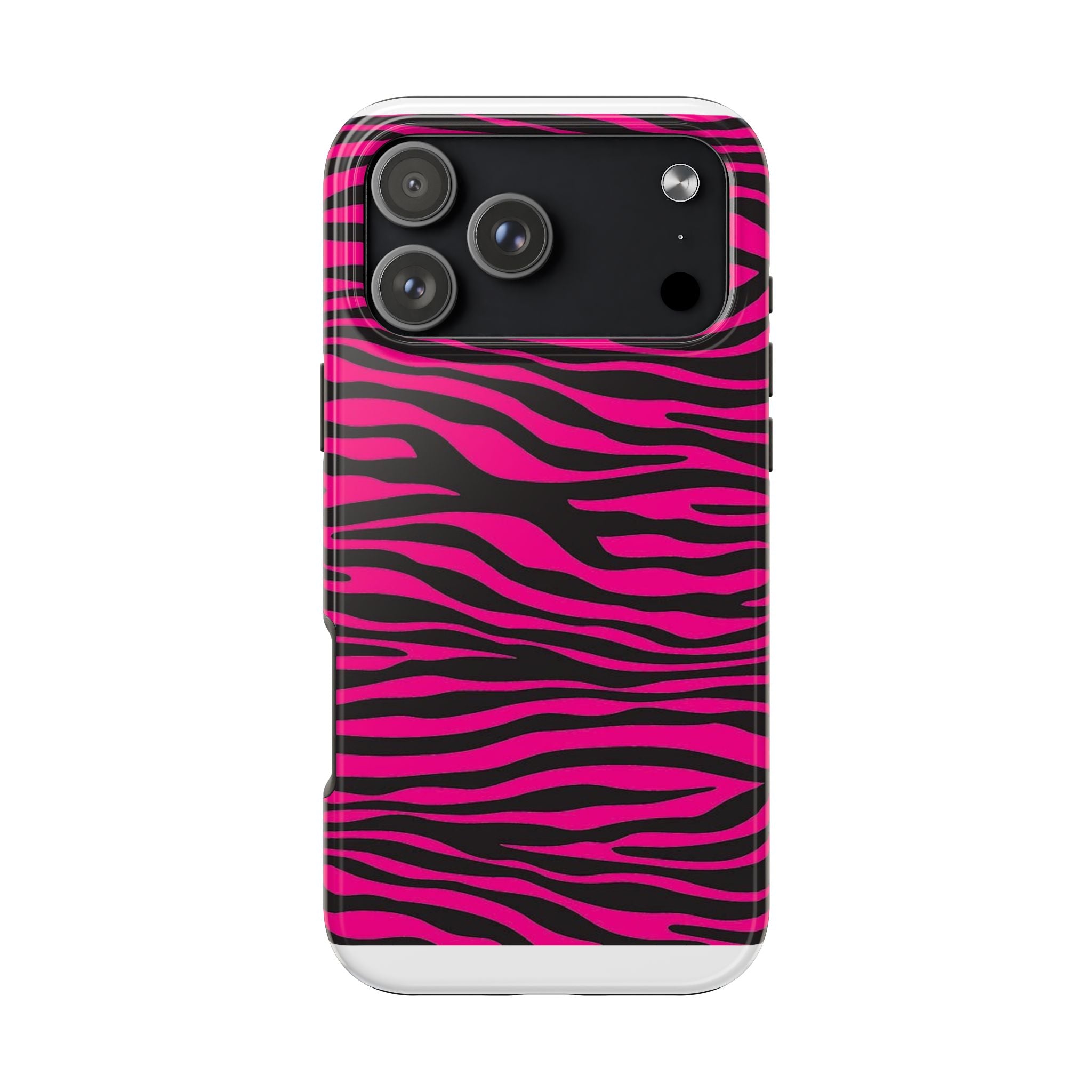 Hot Pink Zebra Tough Phone Case
