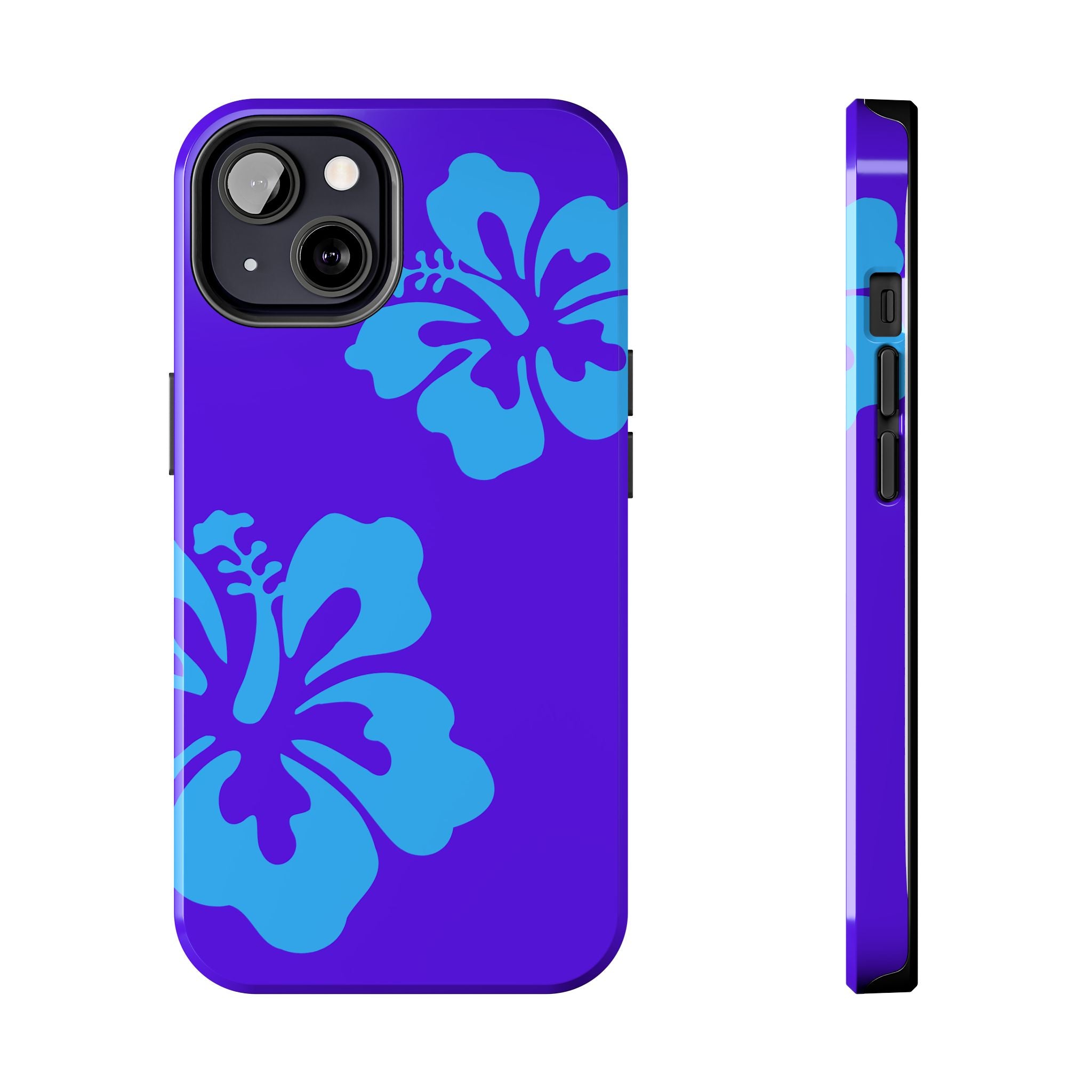 Blue Hibiscus Phone Case | Tropical Floral iPhone Case