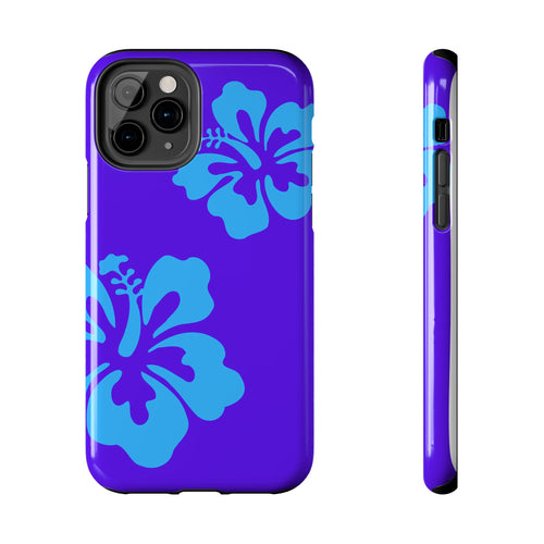 Blue Hibiscus Phone Case | Tropical Floral iPhone Case