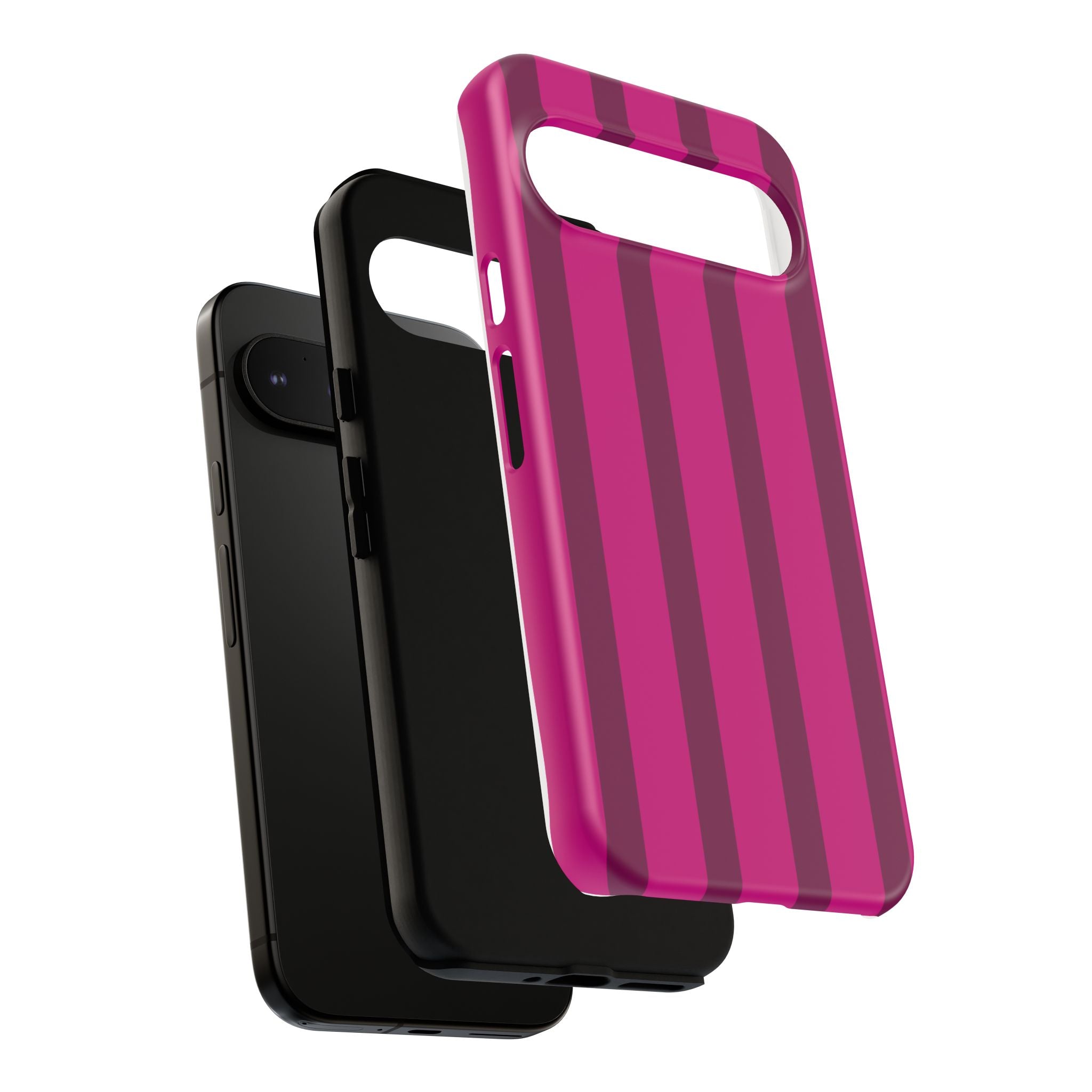 Hot Pink Striped Phone Case