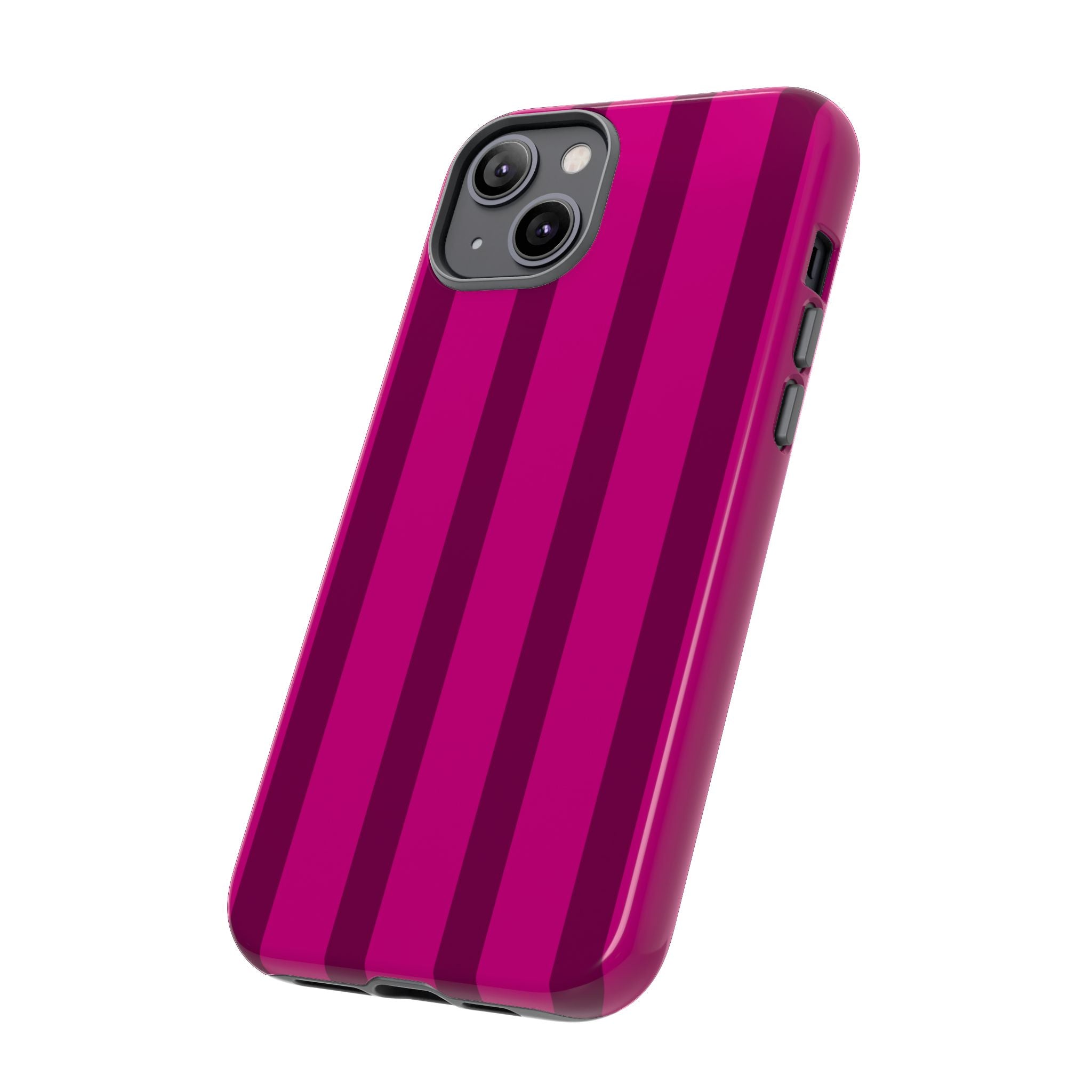 Hot Pink Striped Phone Case