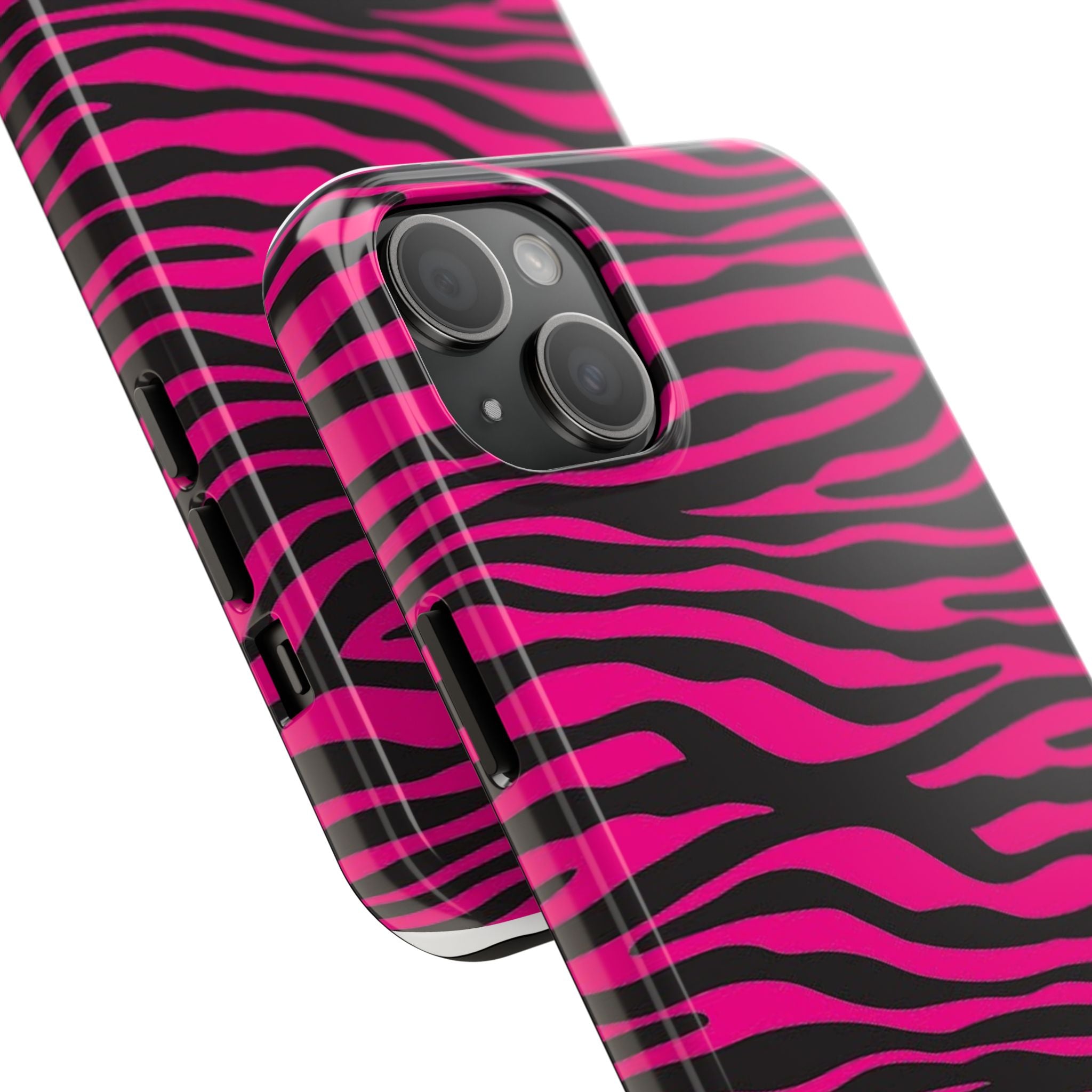 Hot Pink Zebra Tough Phone Case