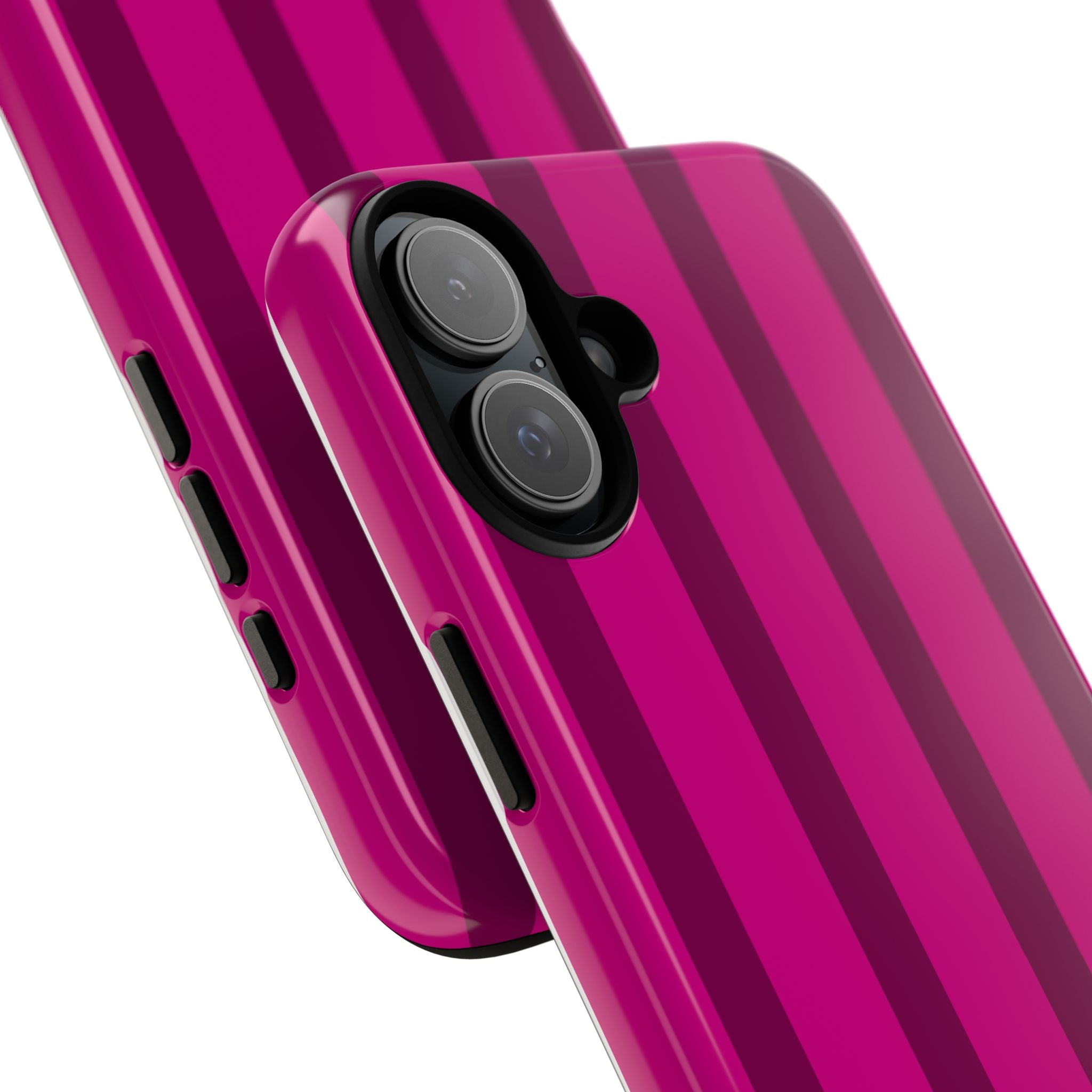 Hot Pink Striped Phone Case