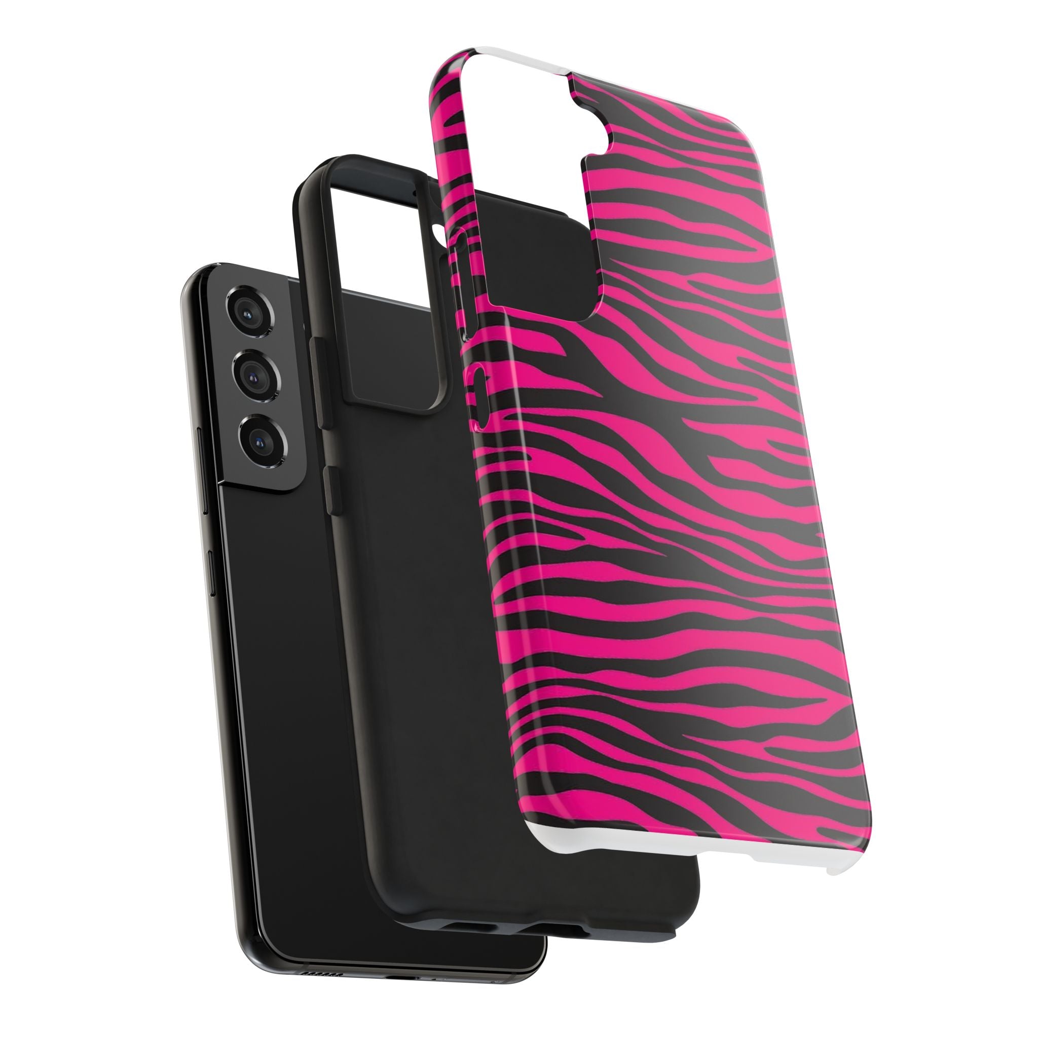 Hot Pink Zebra Tough Phone Case