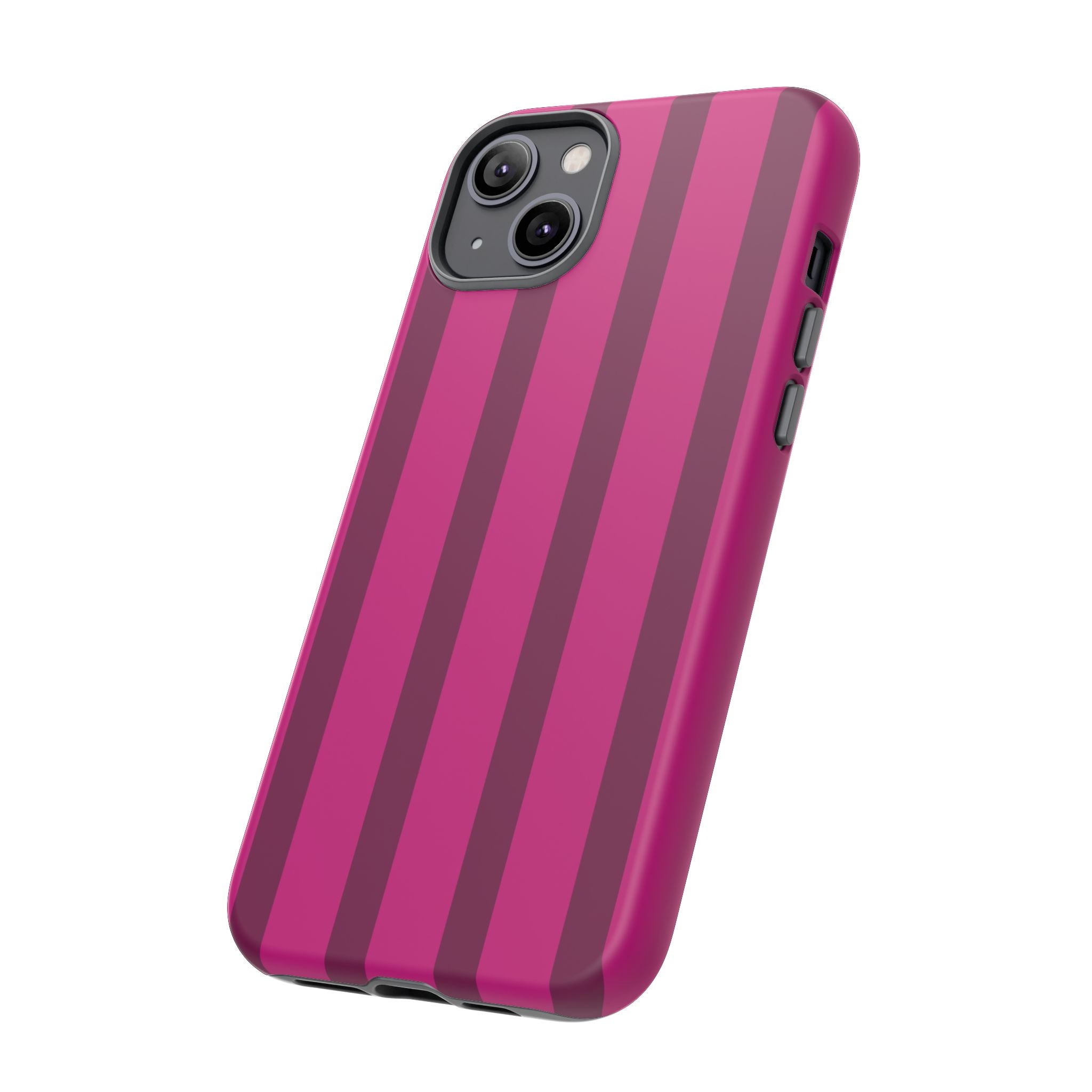 Hot Pink Striped Phone Case