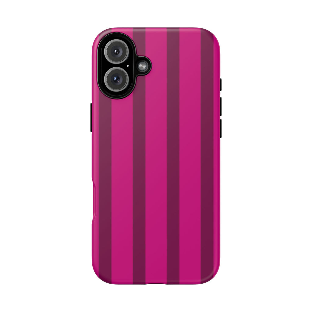 Hot Pink Striped Phone Case
