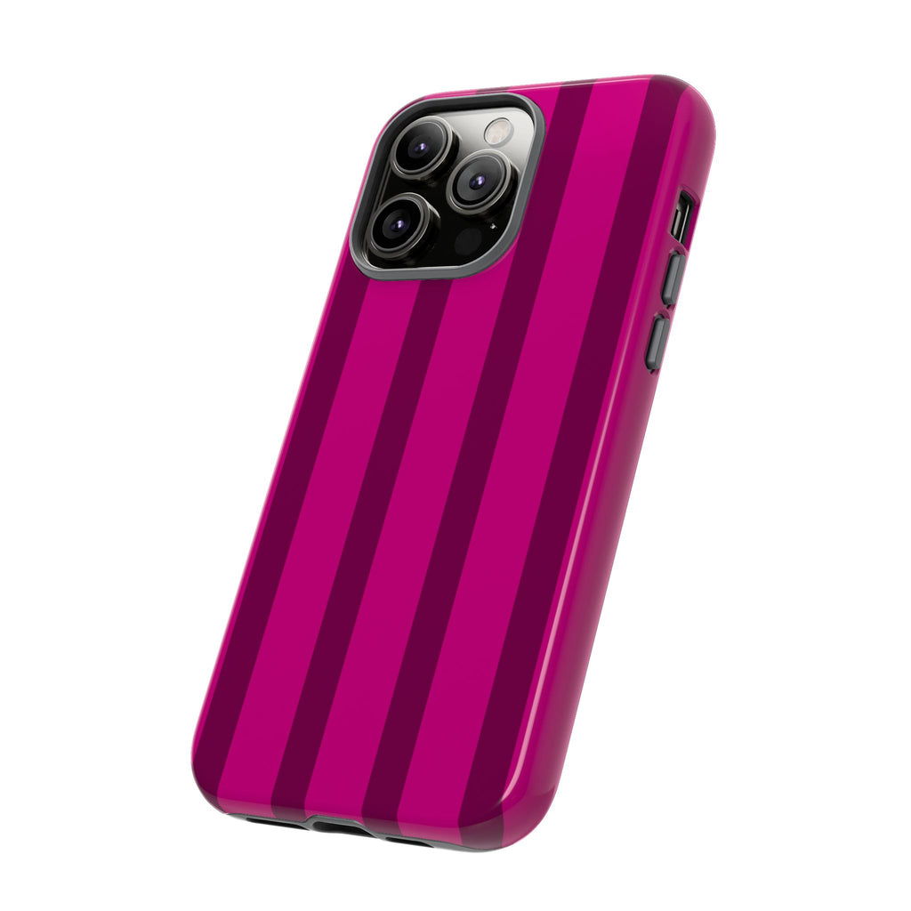 Hot Pink Striped Phone Case