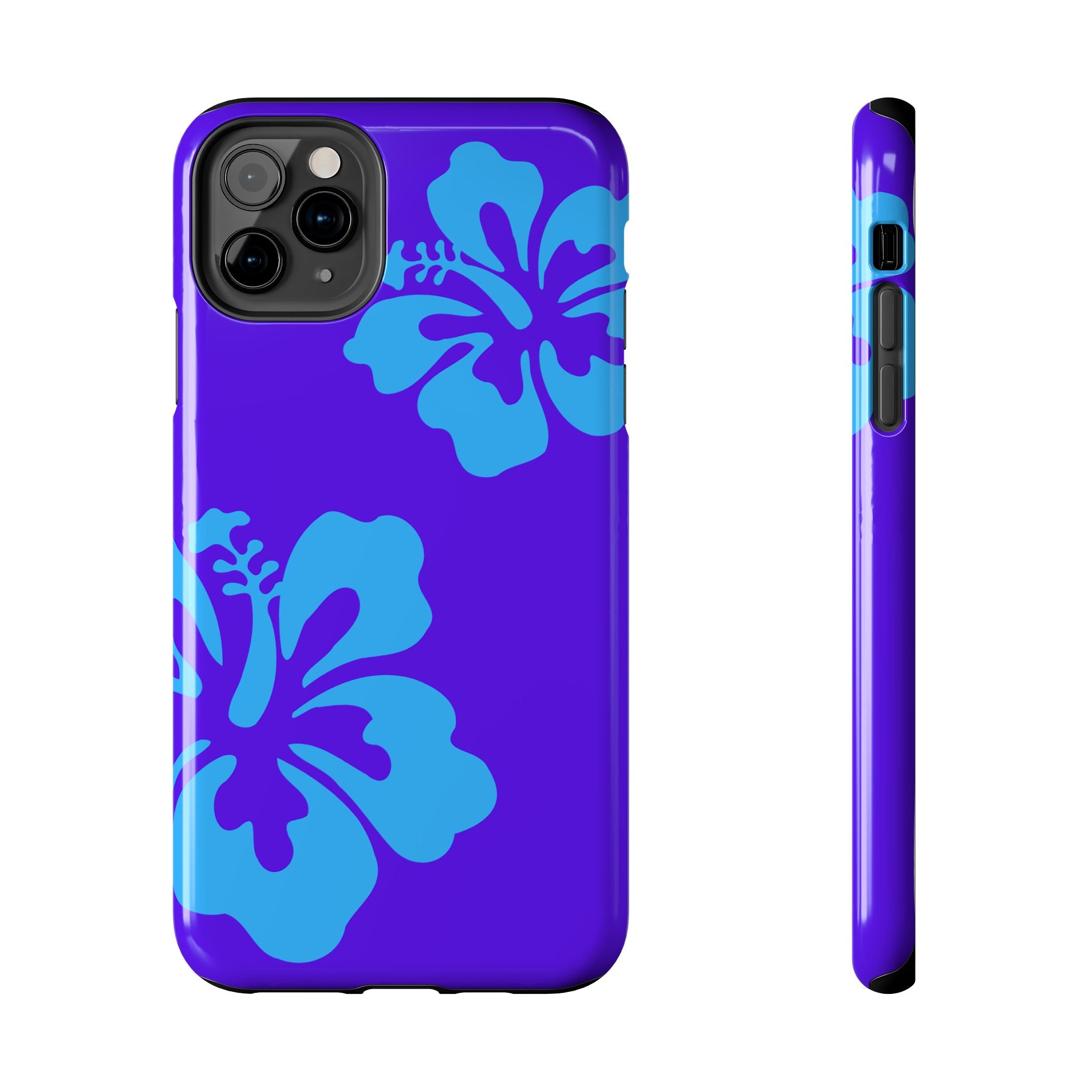 Blue Hibiscus Phone Case | Tropical Floral iPhone Case
