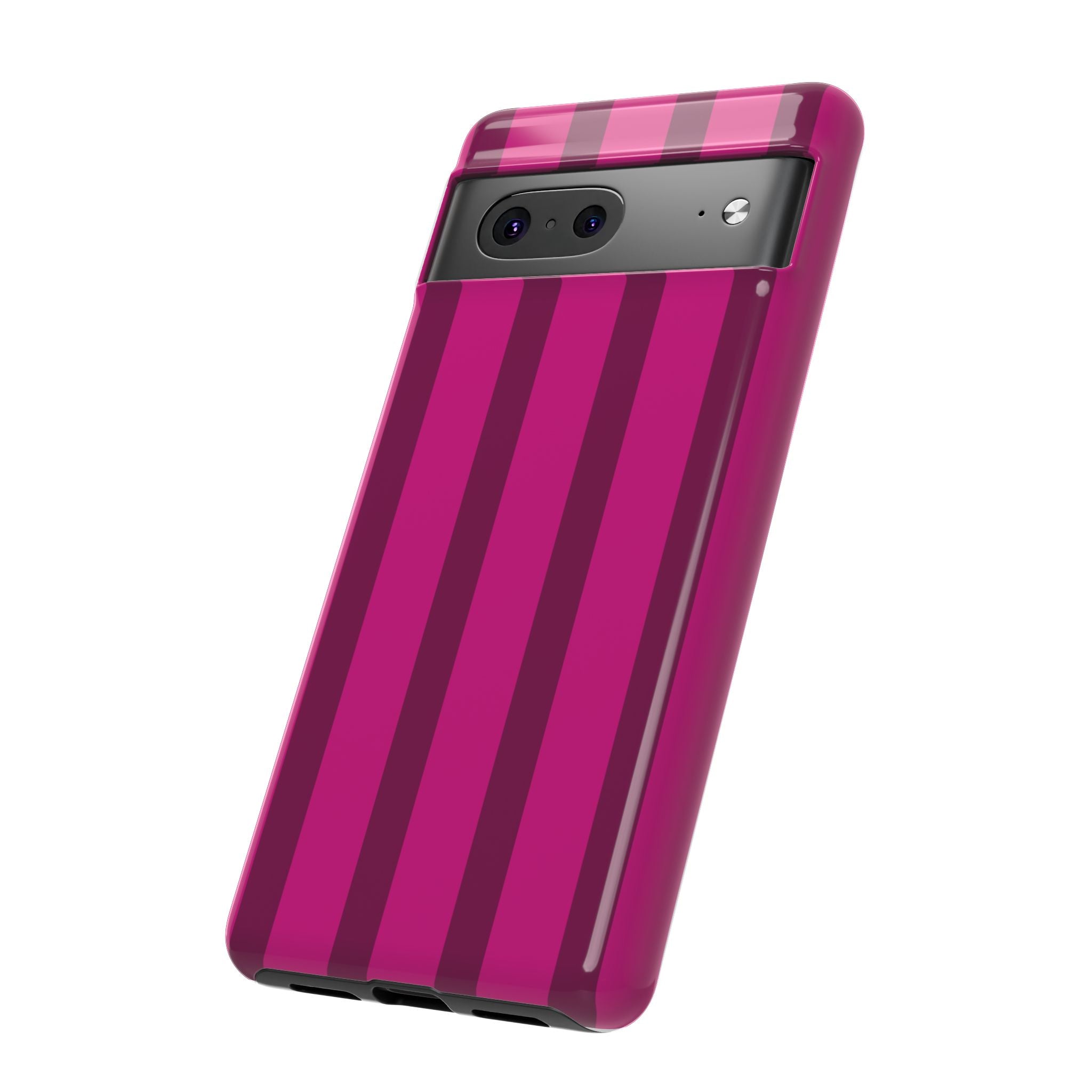 Hot Pink Striped Phone Case