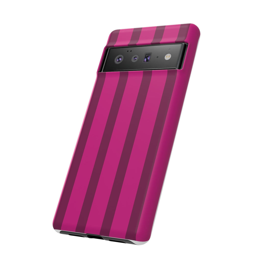 Hot Pink Striped Phone Case