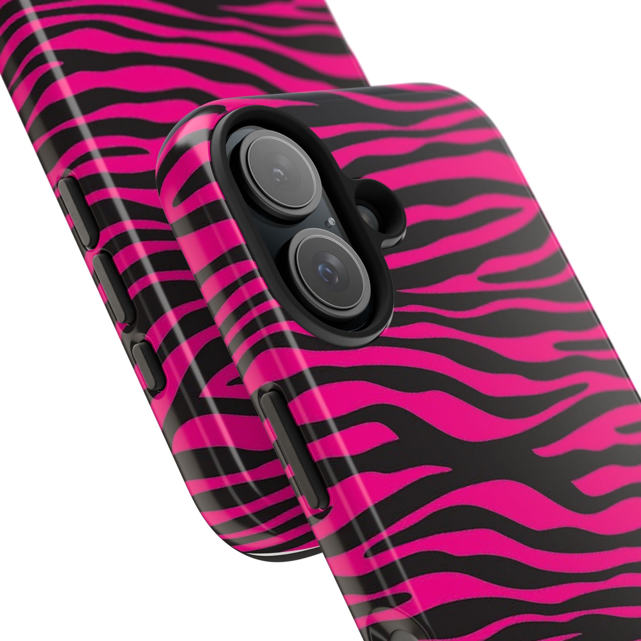 Hot Pink Zebra Tough Phone Case