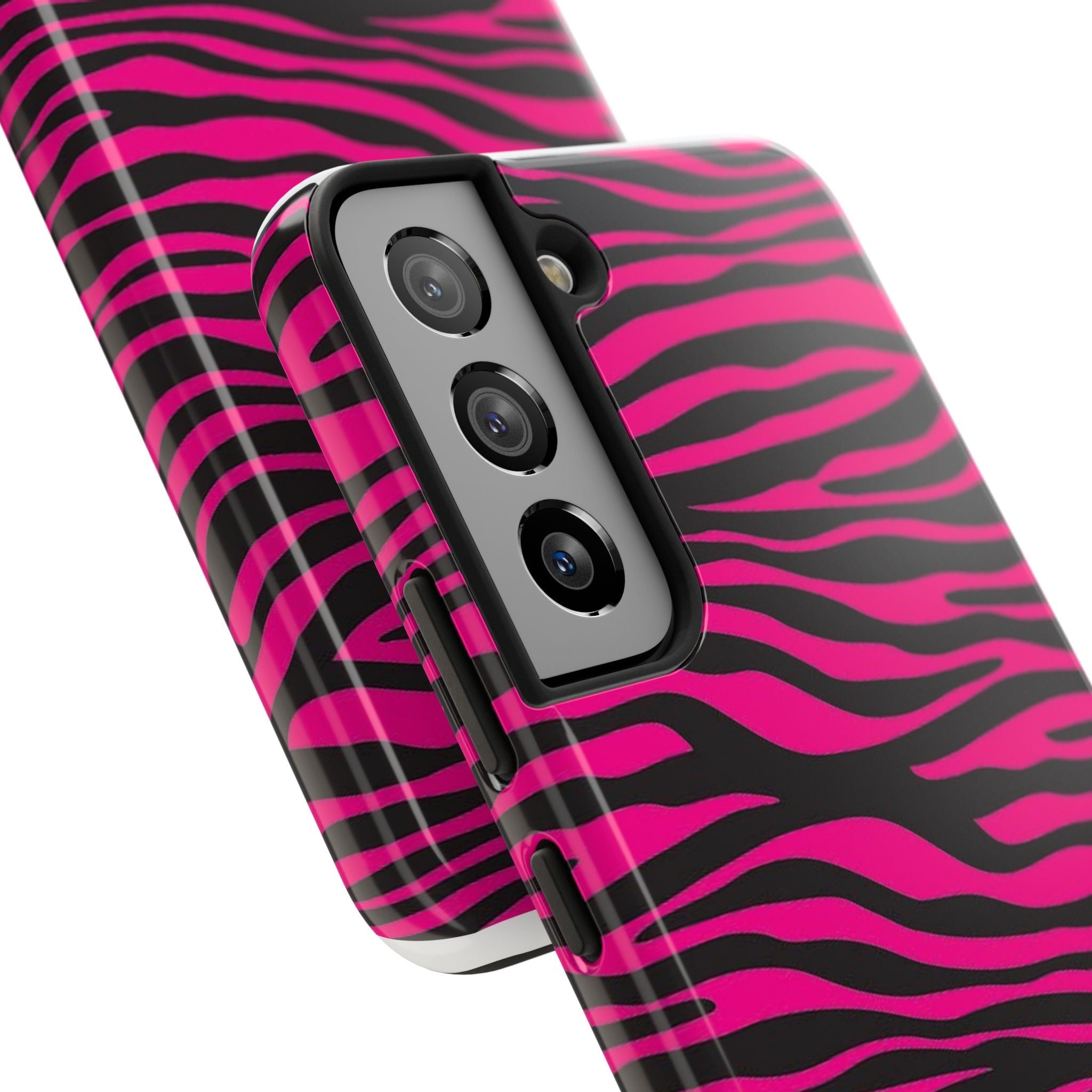 Hot Pink Zebra Tough Phone Case