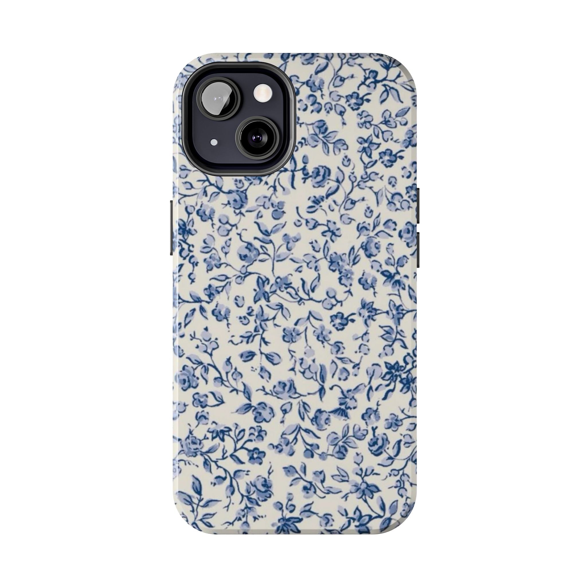 Blue Floral Tough Phone Case