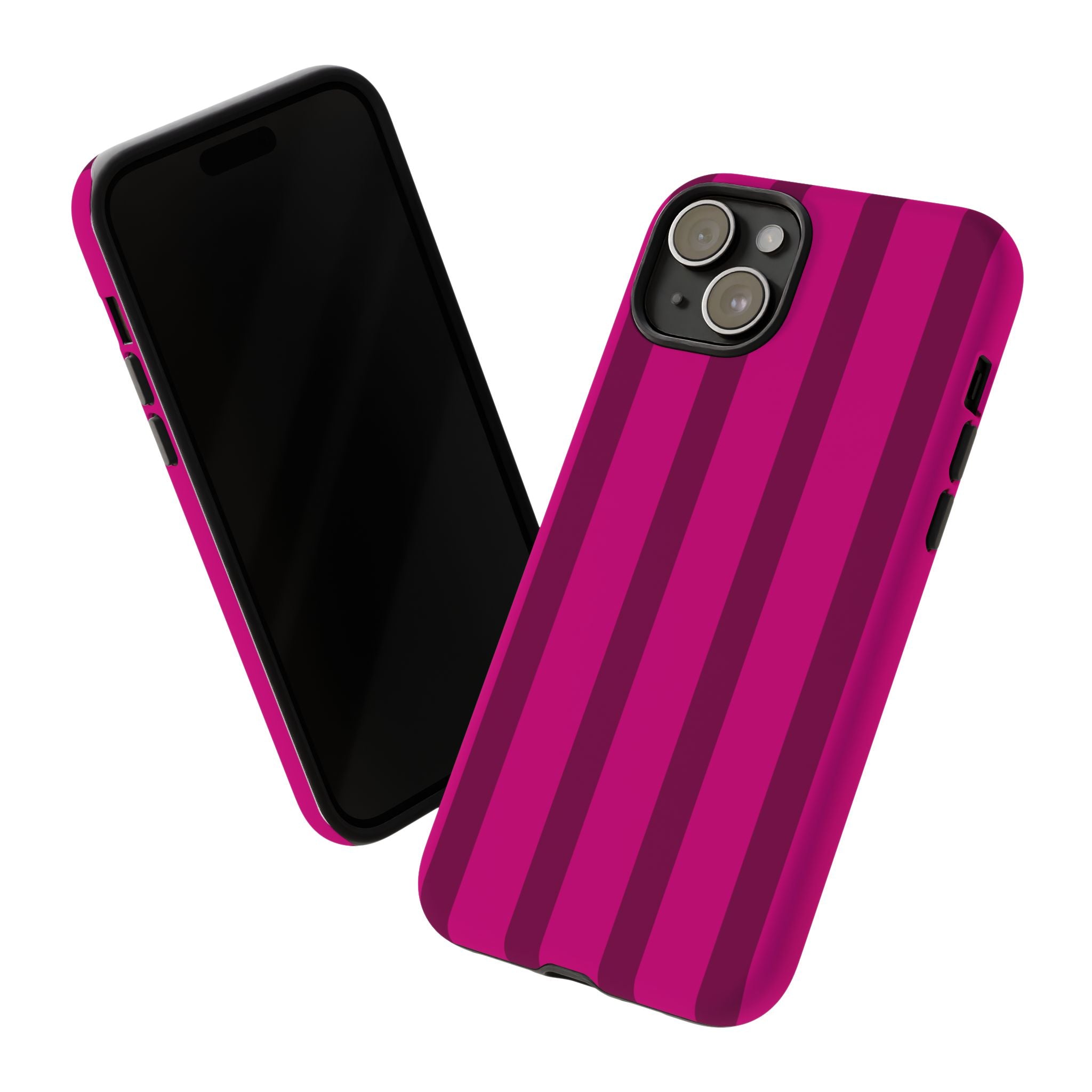 Hot Pink Striped Phone Case
