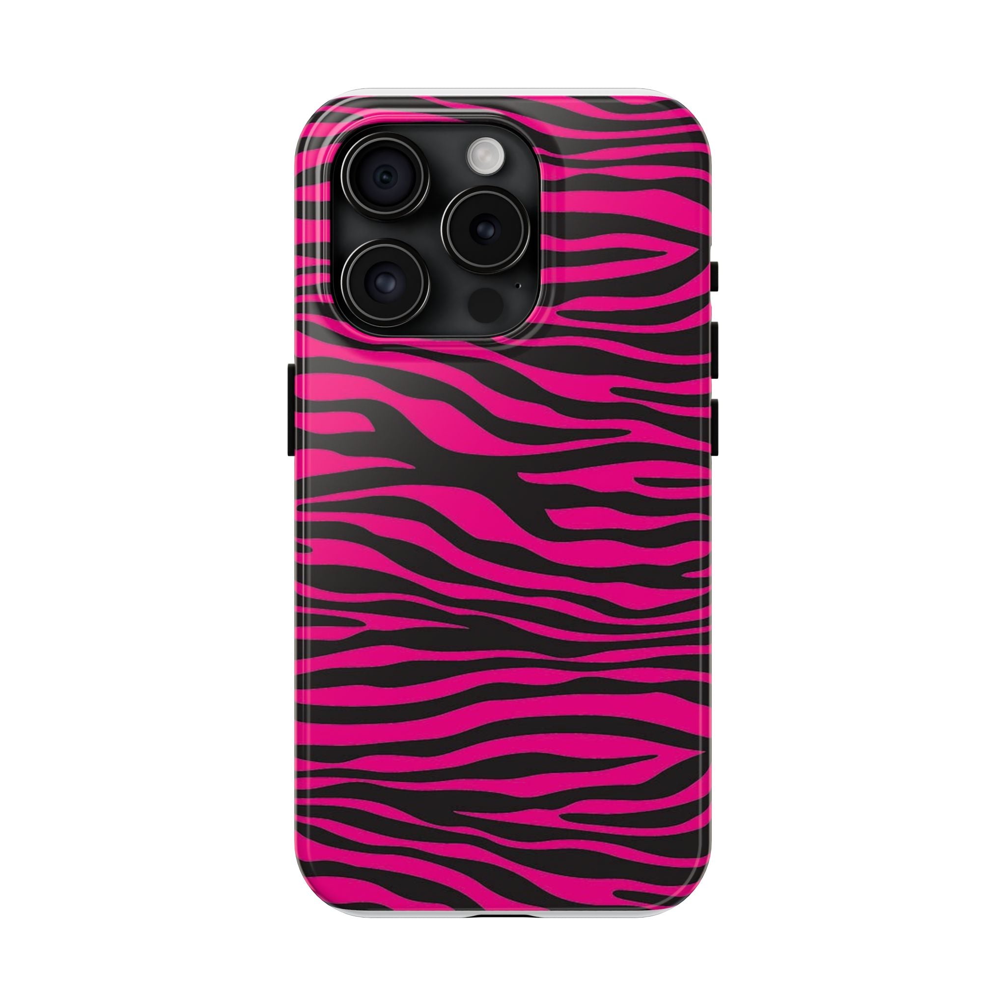 Hot Pink Zebra Tough Phone Case