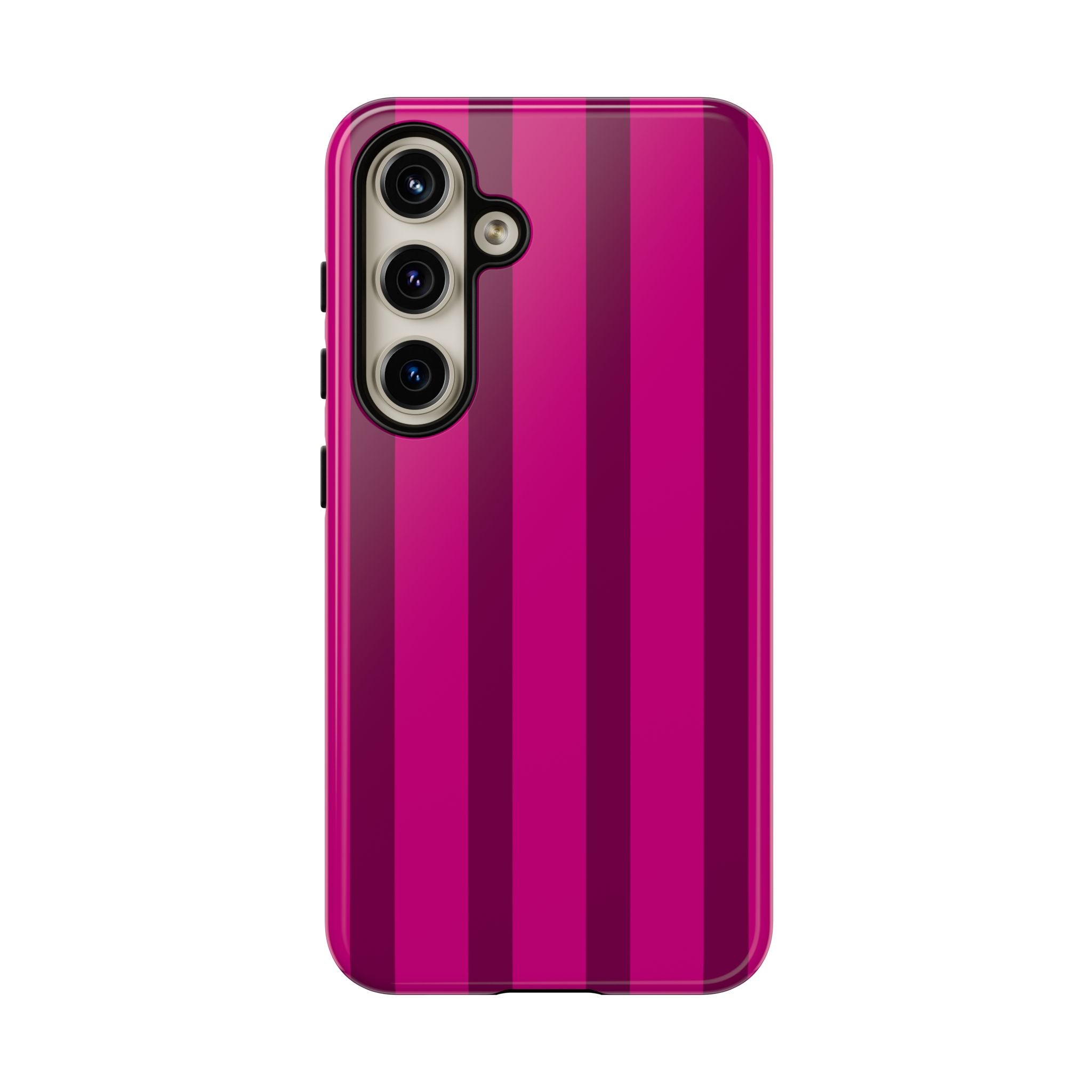Hot Pink Striped Phone Case