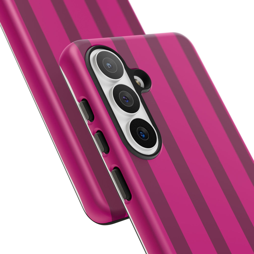 Hot Pink Striped Phone Case