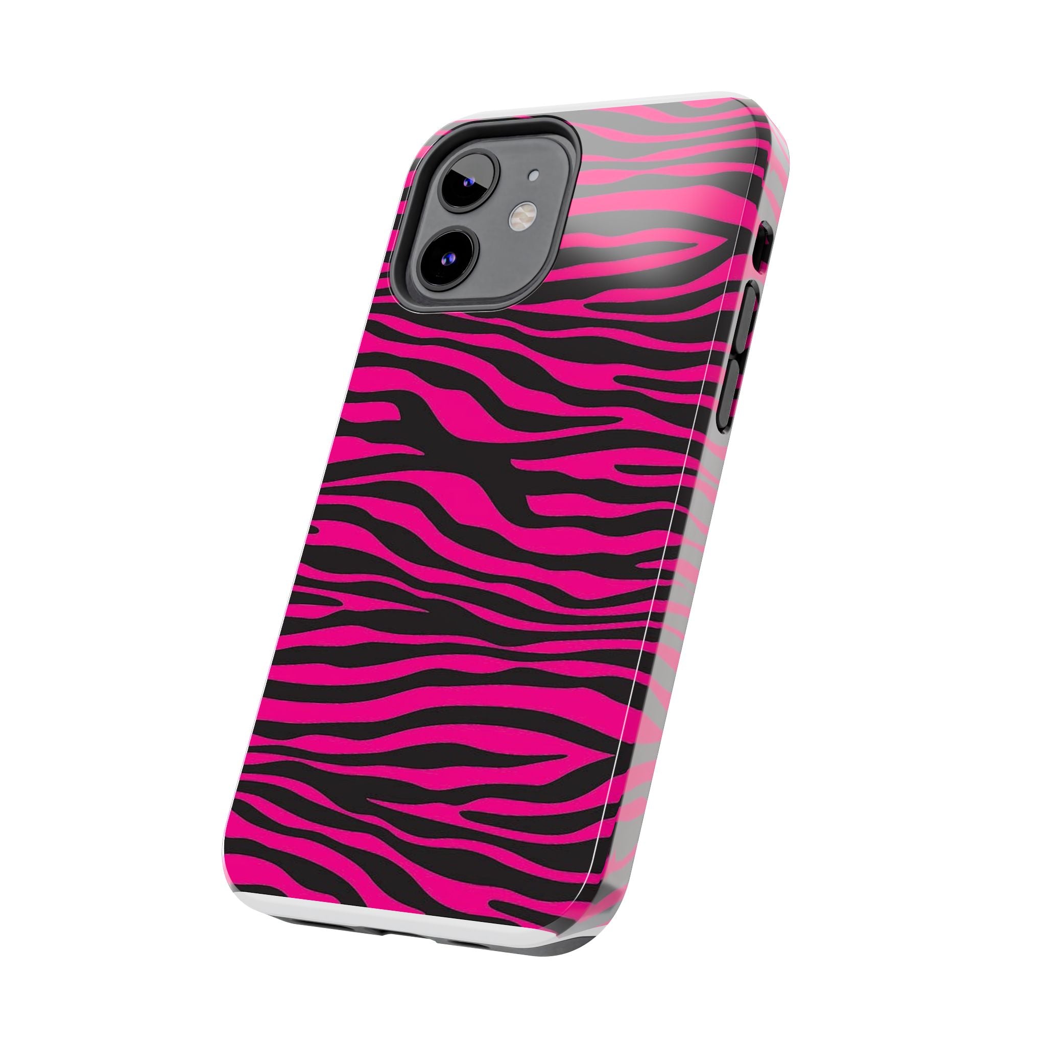 Hot Pink Zebra Tough Phone Case