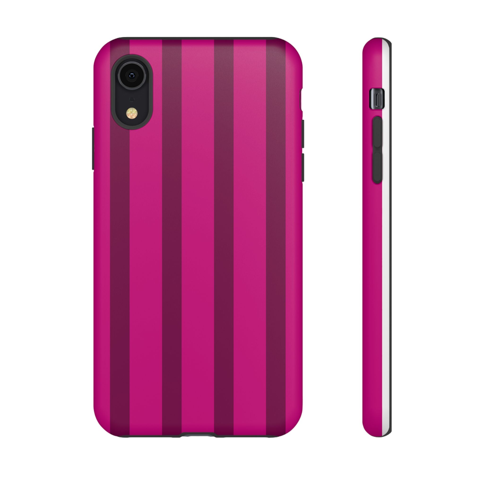 Hot Pink Striped Phone Case