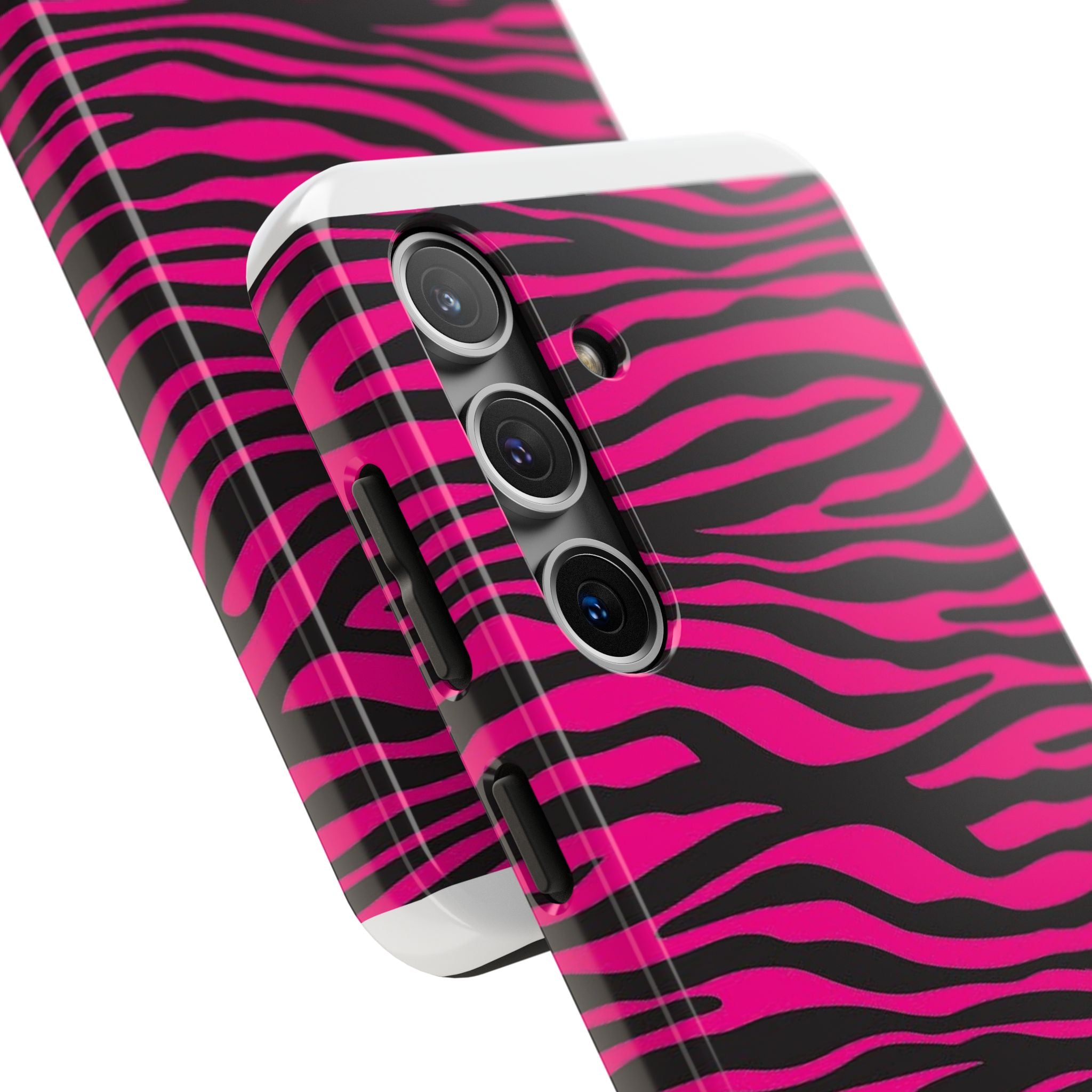 Hot Pink Zebra Tough Phone Case