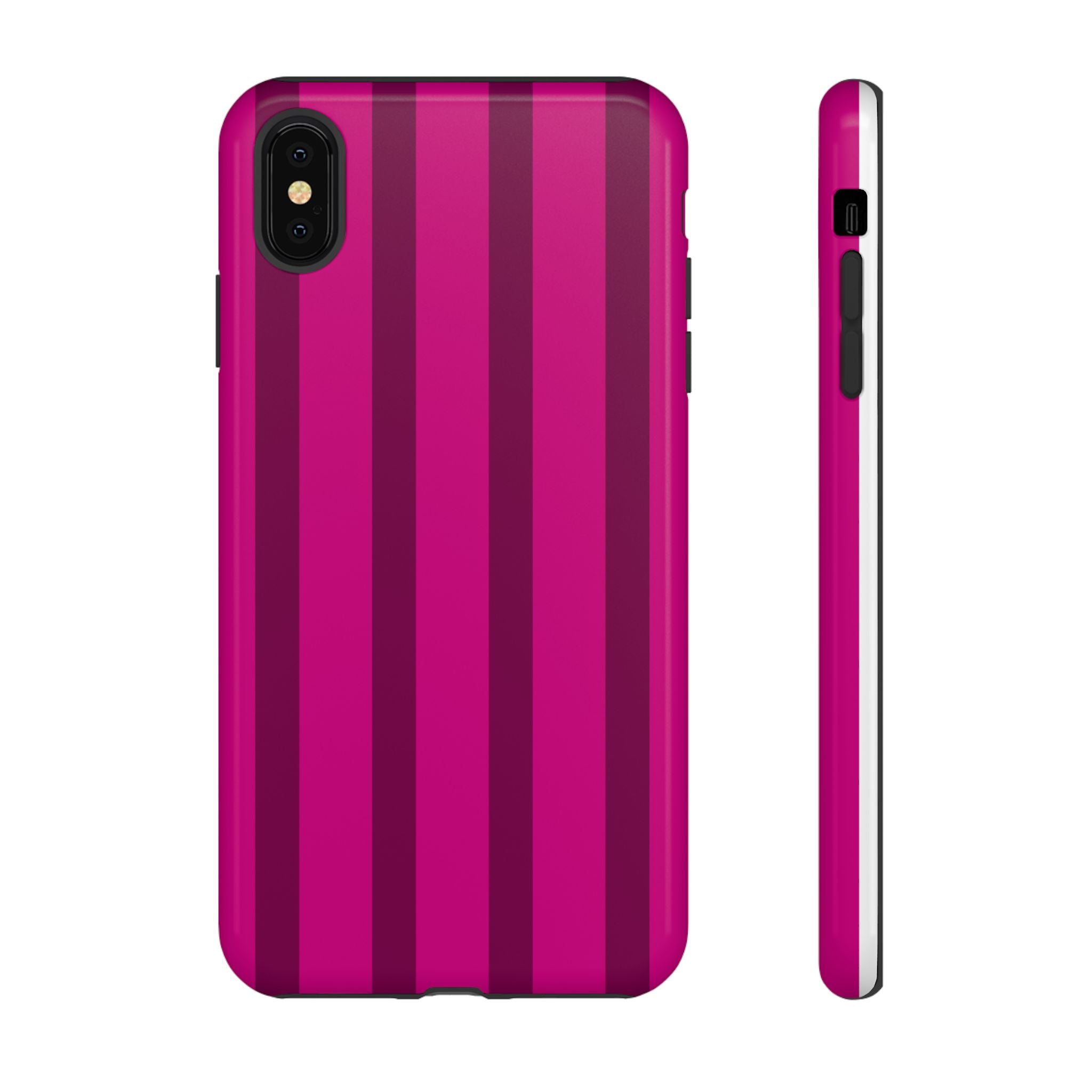 Hot Pink Striped Phone Case