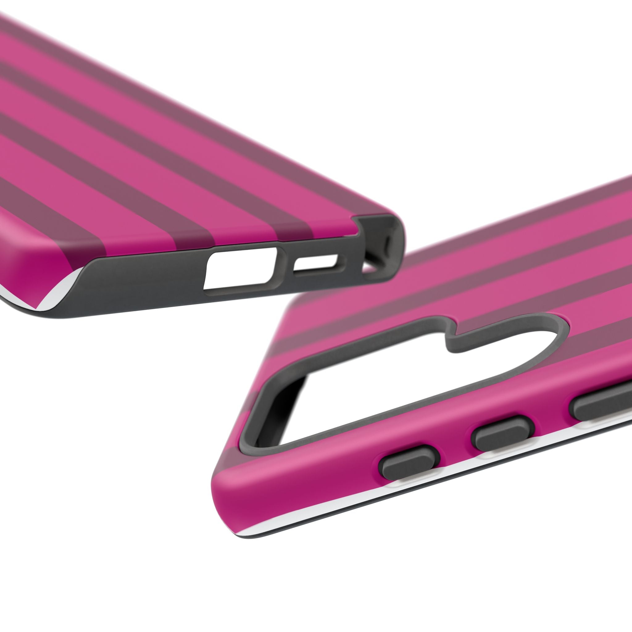 Hot Pink Striped Phone Case
