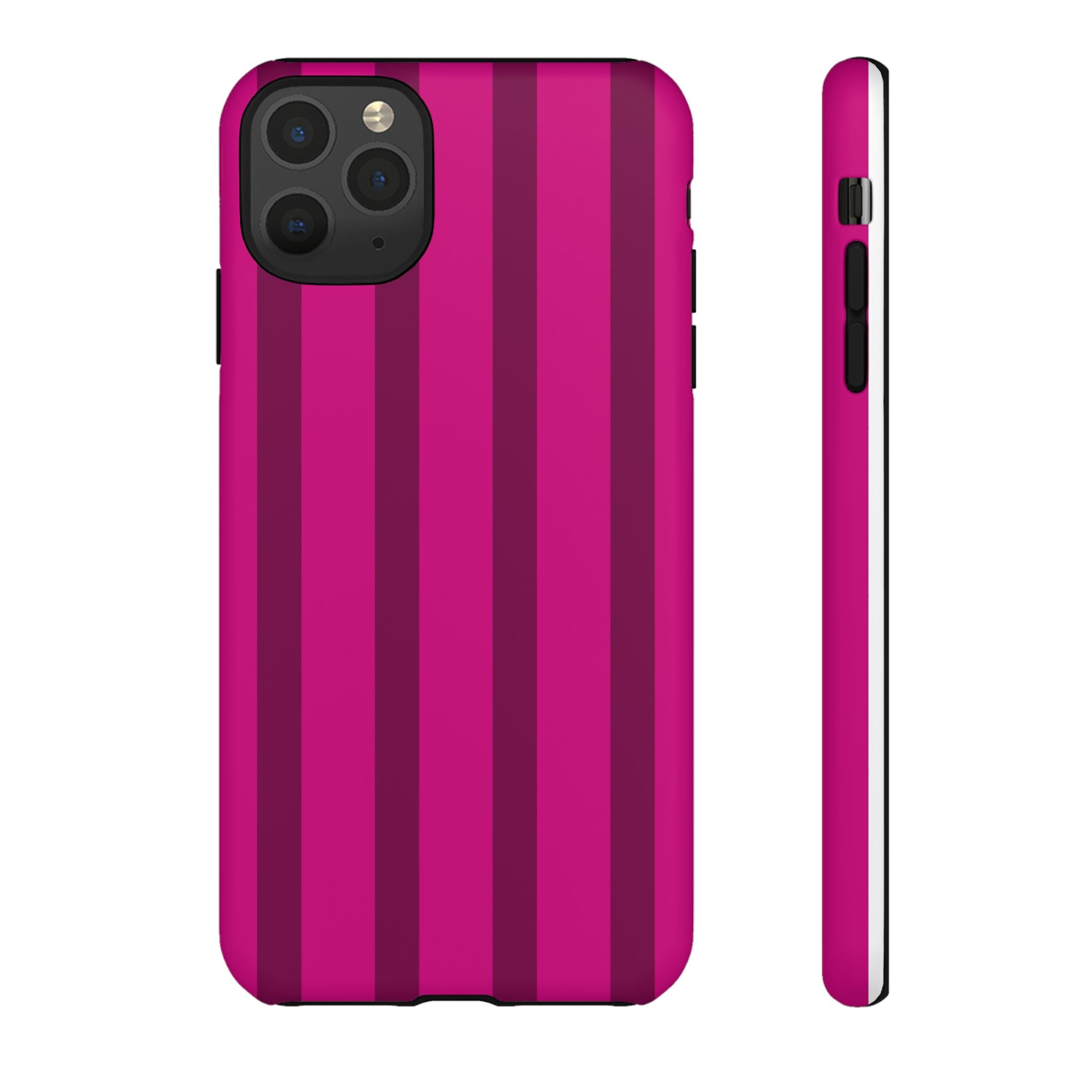 Hot Pink Striped Phone Case
