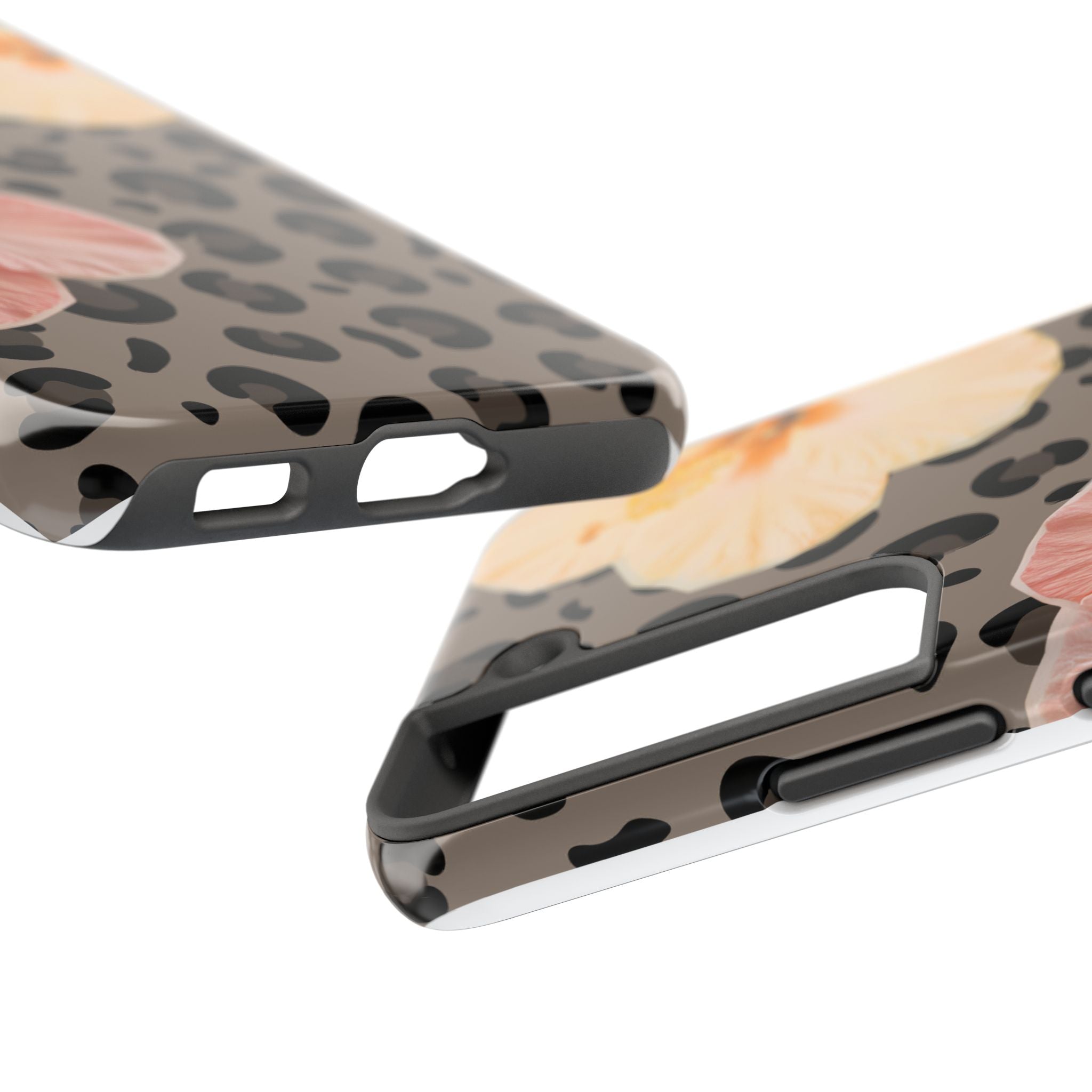 Tropical Hibiscus Leopard Phone Case | Floral Animal Print Phone Case