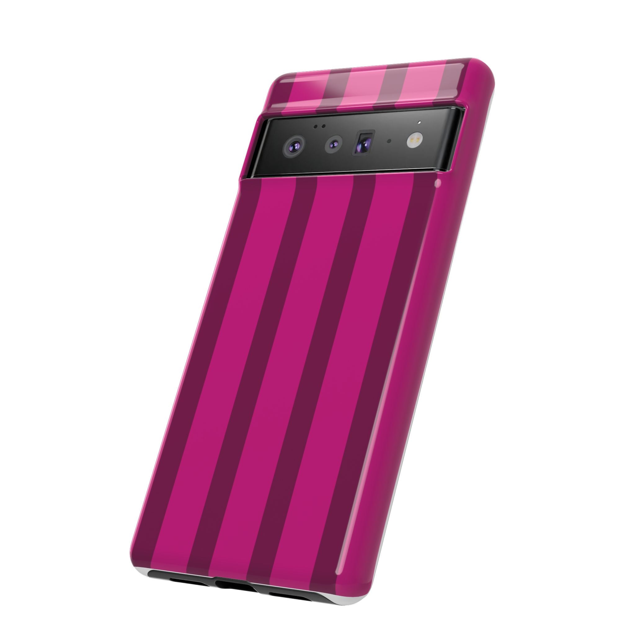 Hot Pink Striped Phone Case