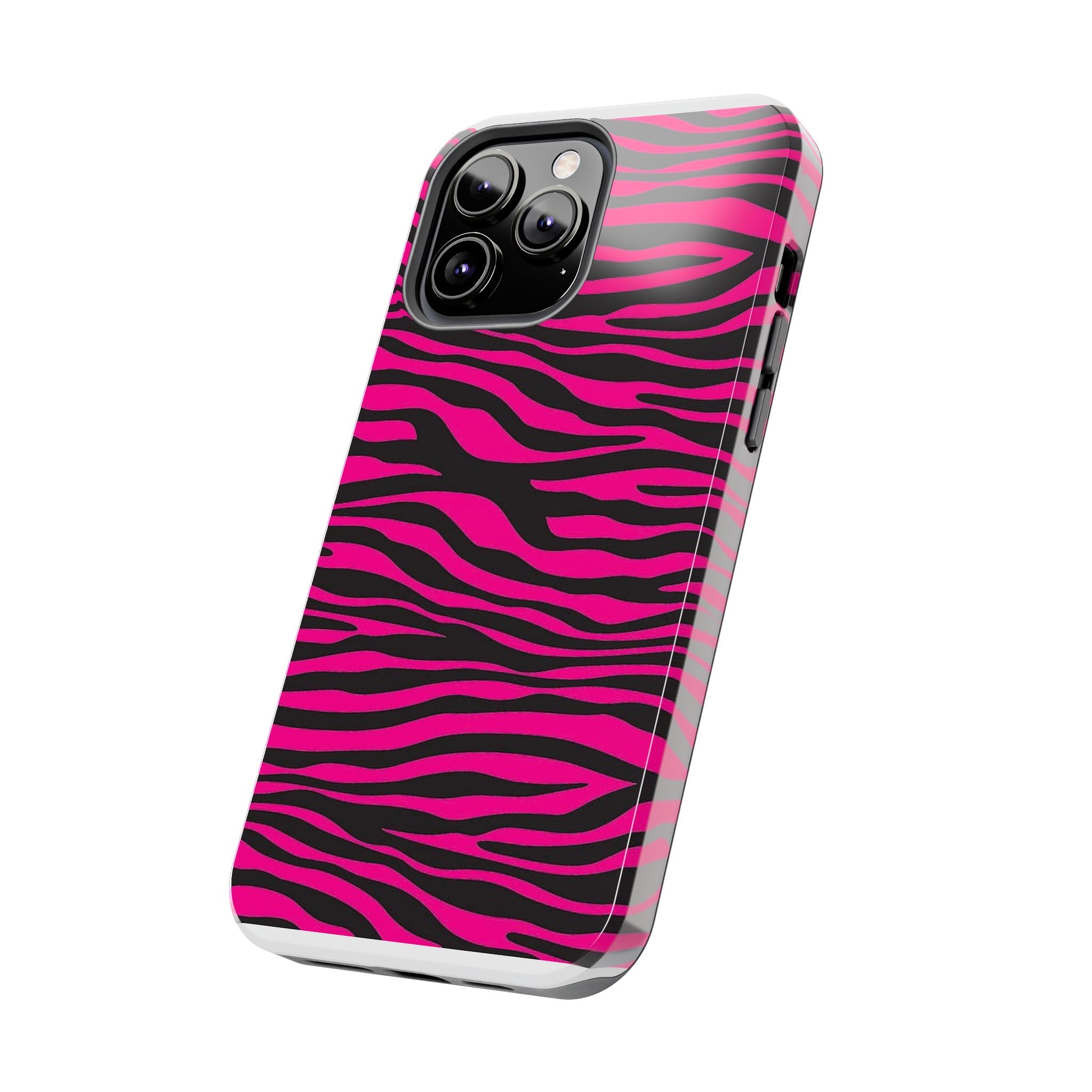 Hot Pink Zebra Tough Phone Case