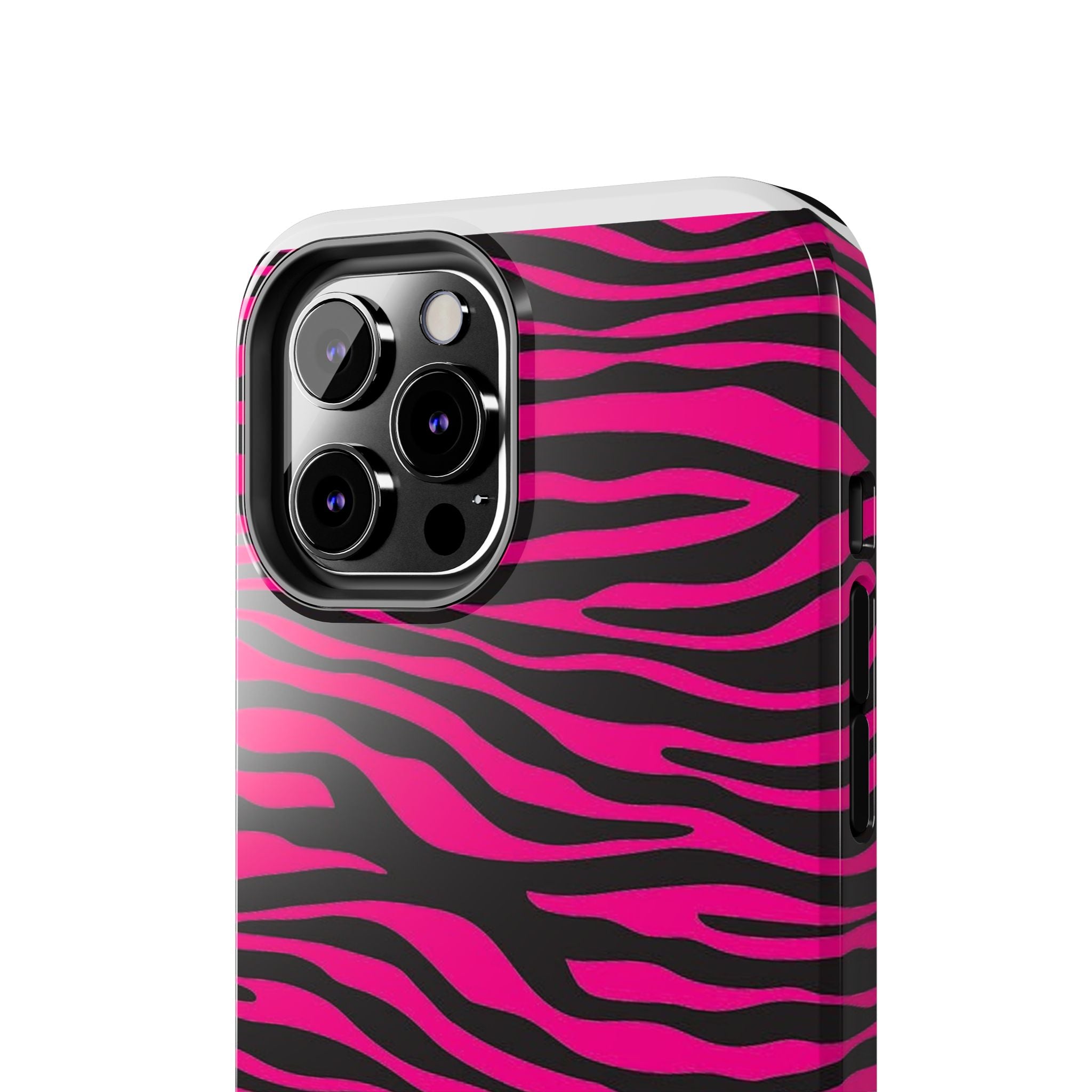 Hot Pink Zebra Tough Phone Case
