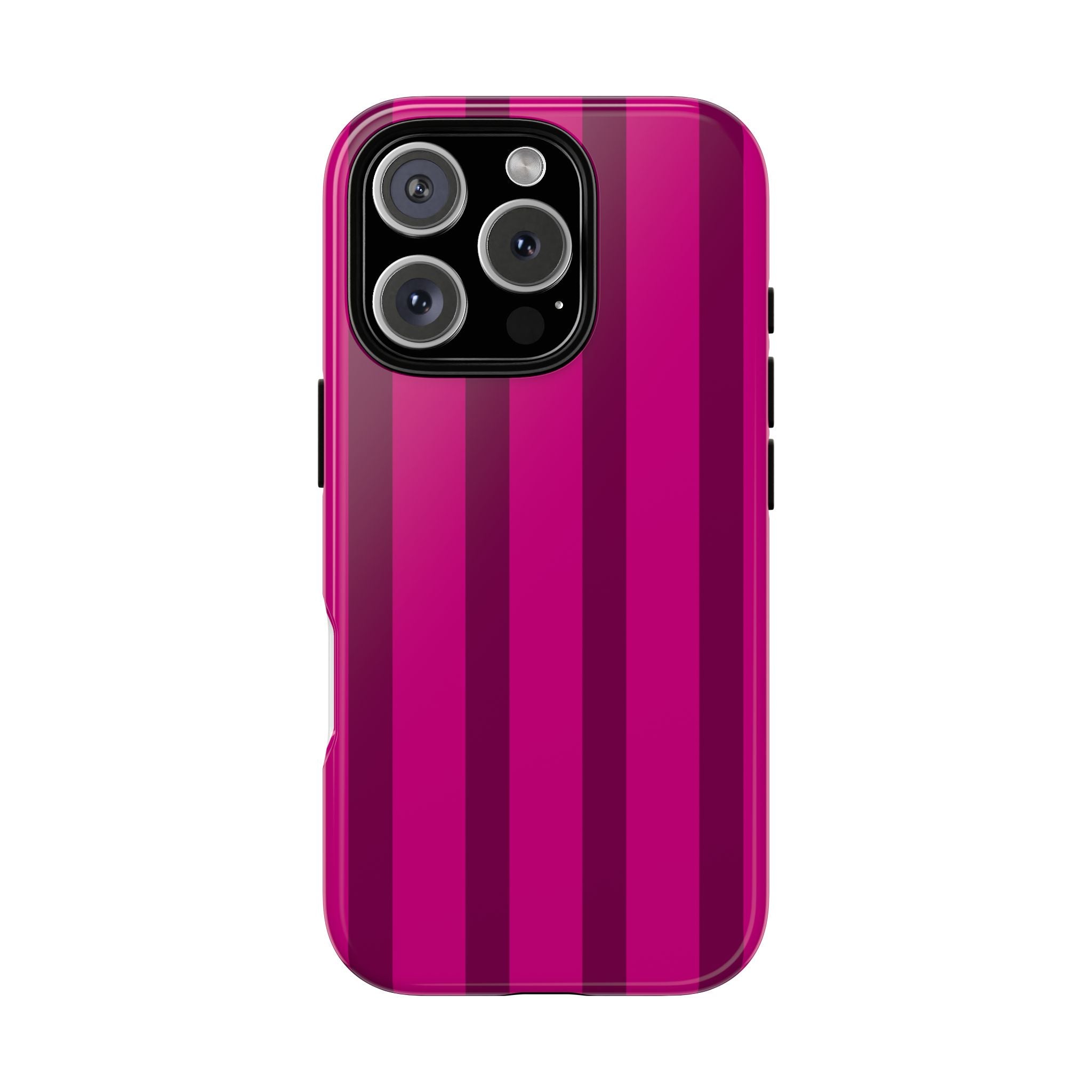 Hot Pink Striped Phone Case
