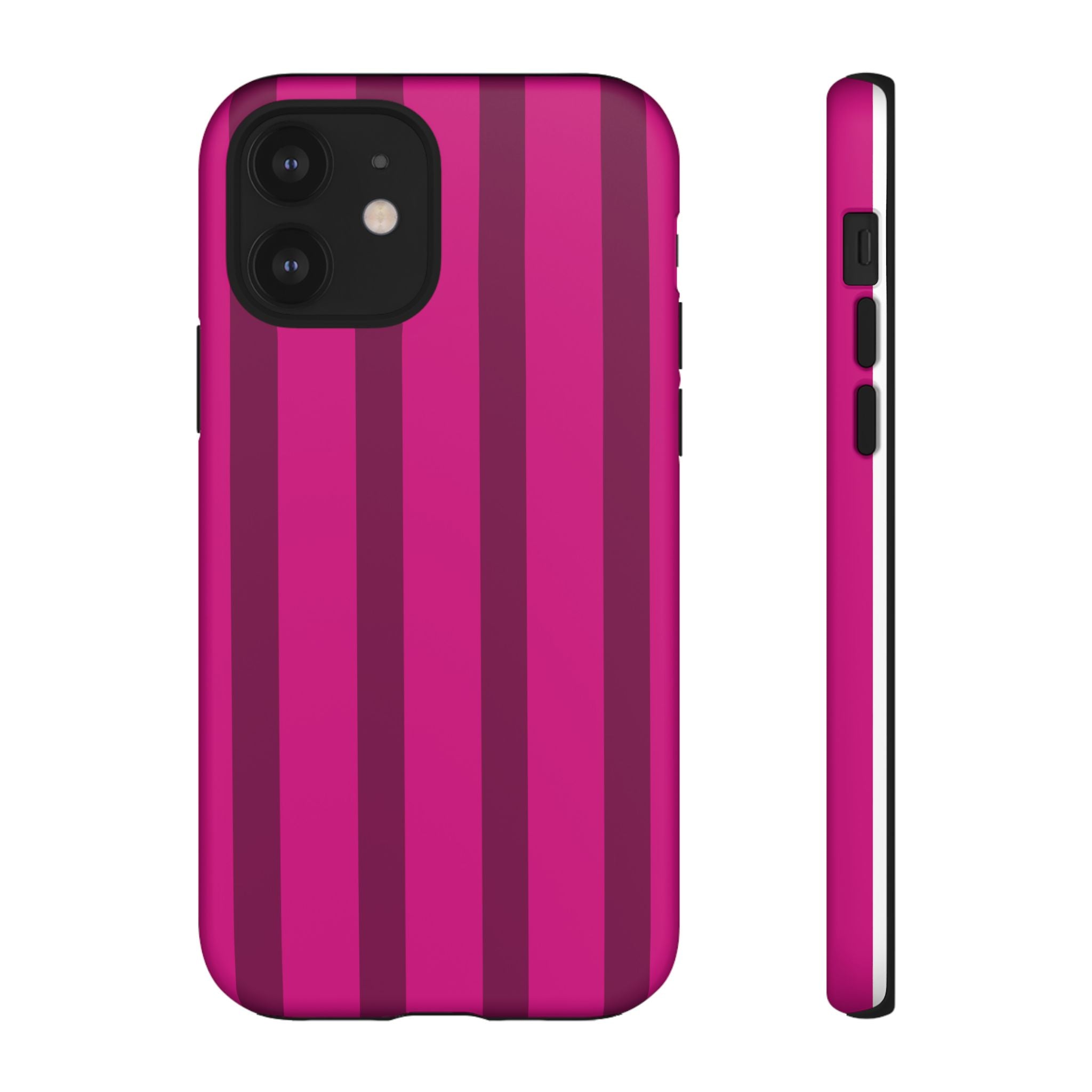 Hot Pink Striped Phone Case