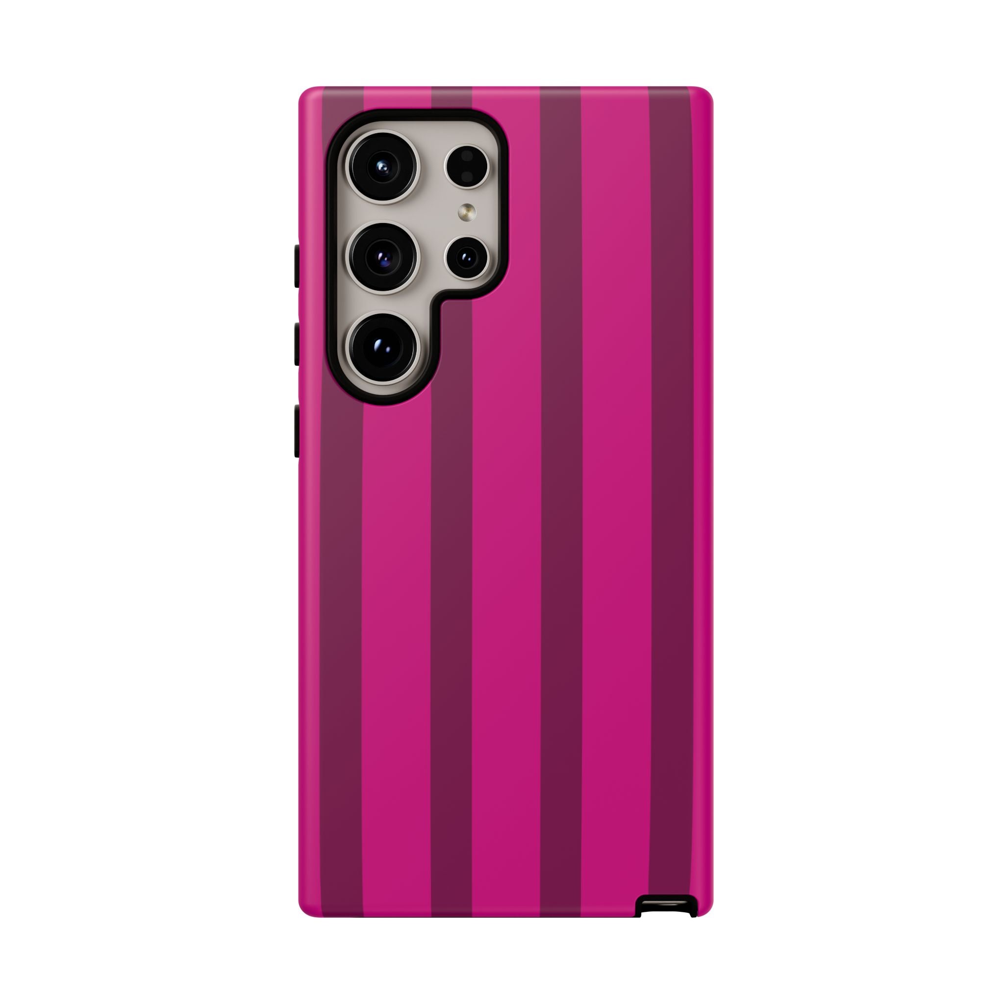 Hot Pink Striped Phone Case
