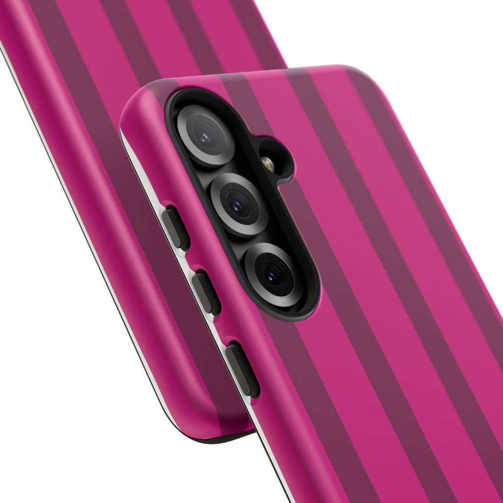 Hot Pink Striped Phone Case