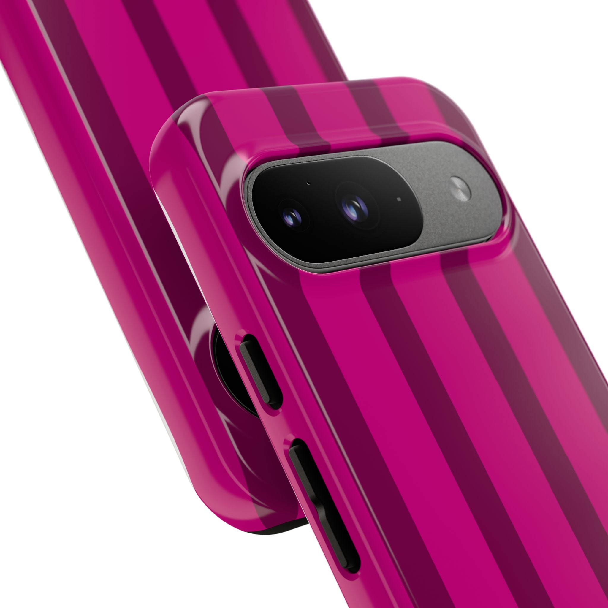 Hot Pink Striped Phone Case
