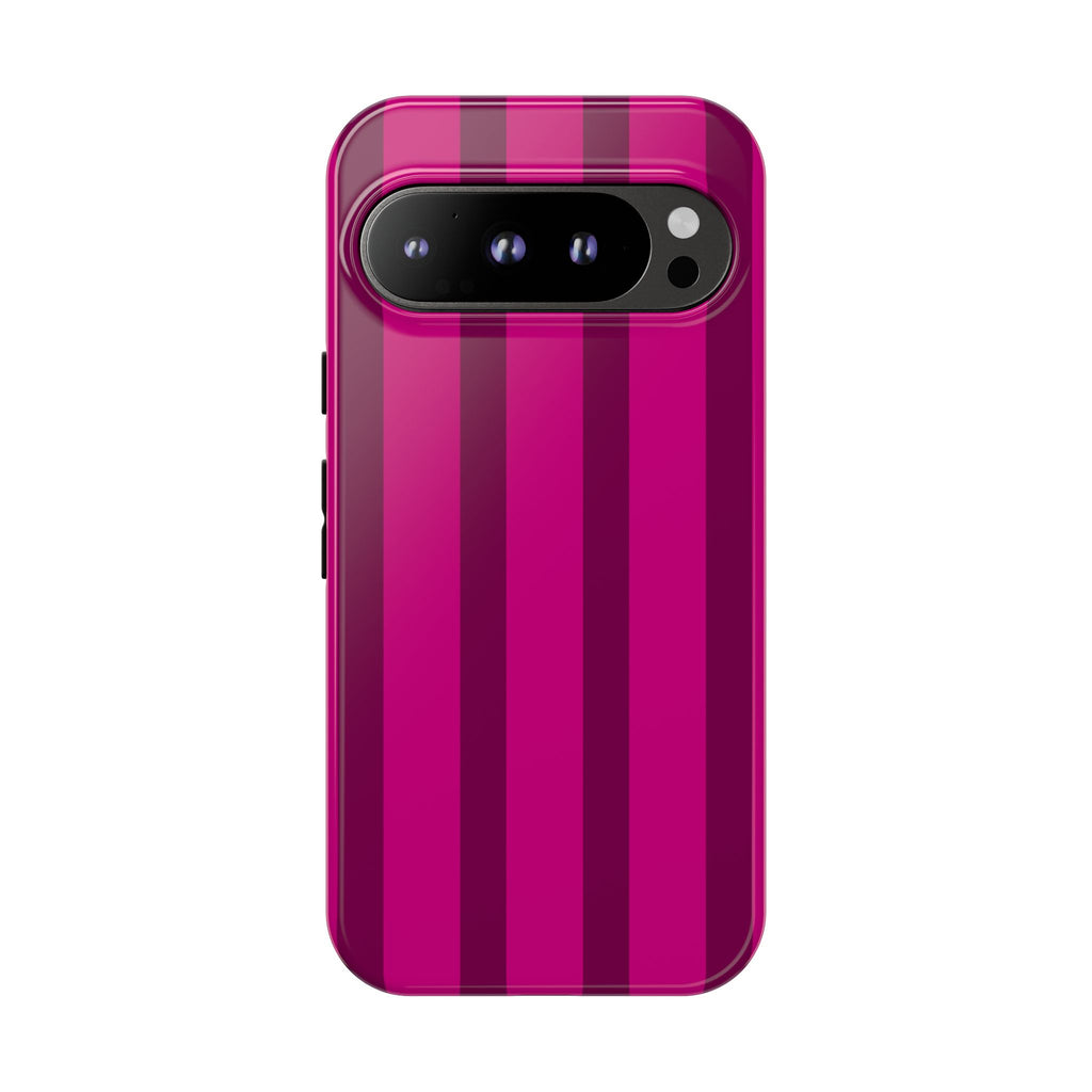 Hot Pink Striped Phone Case