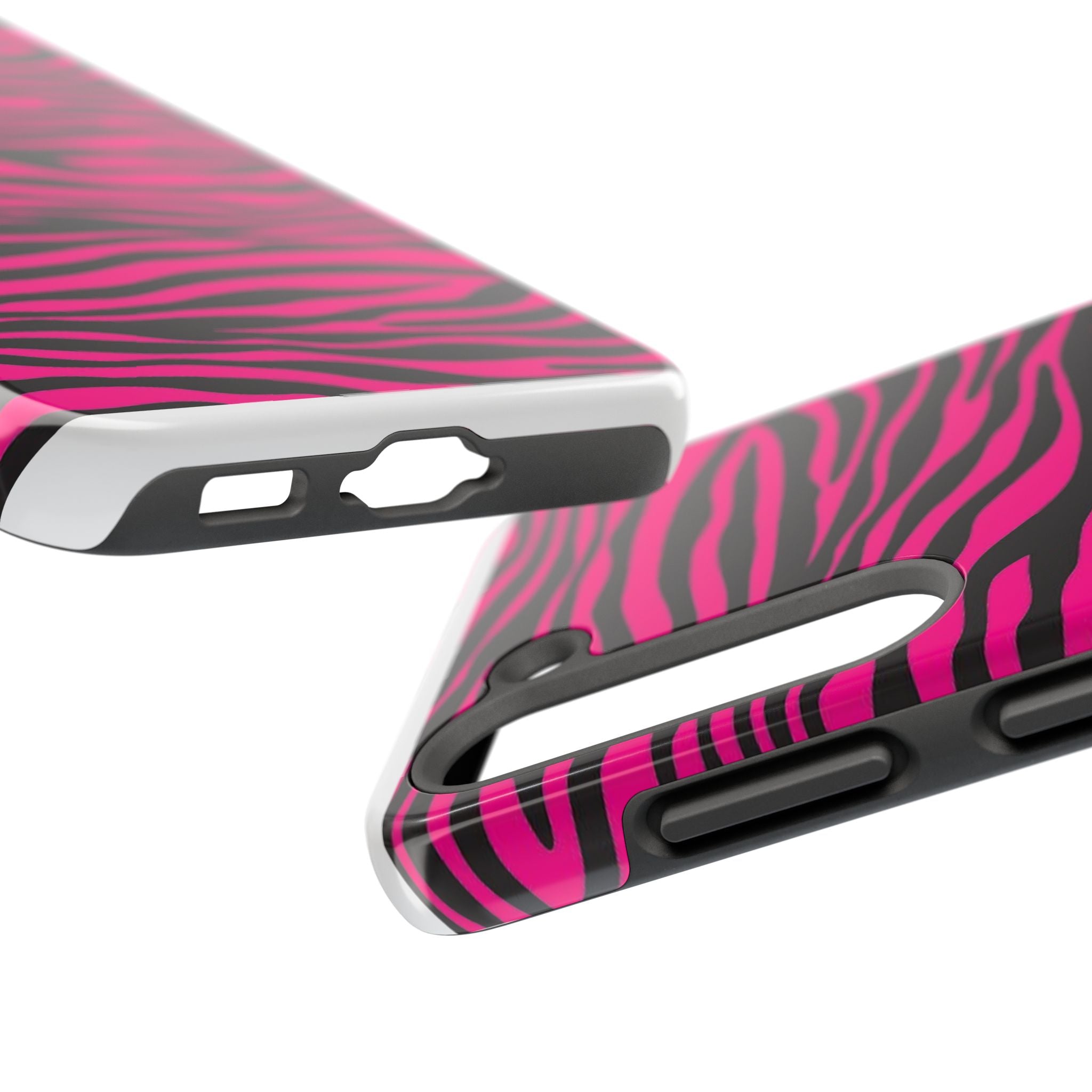 Hot Pink Zebra Tough Phone Case
