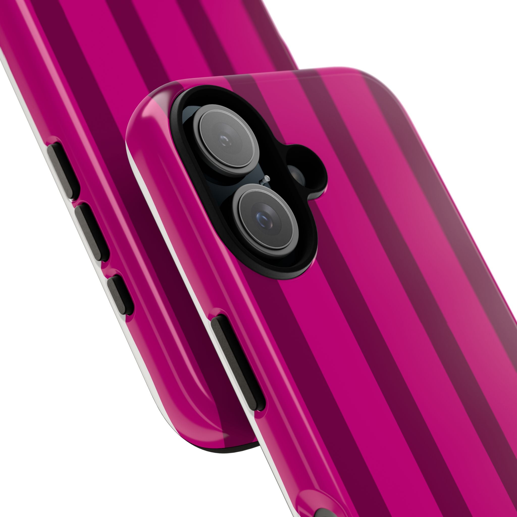 Hot Pink Striped Phone Case