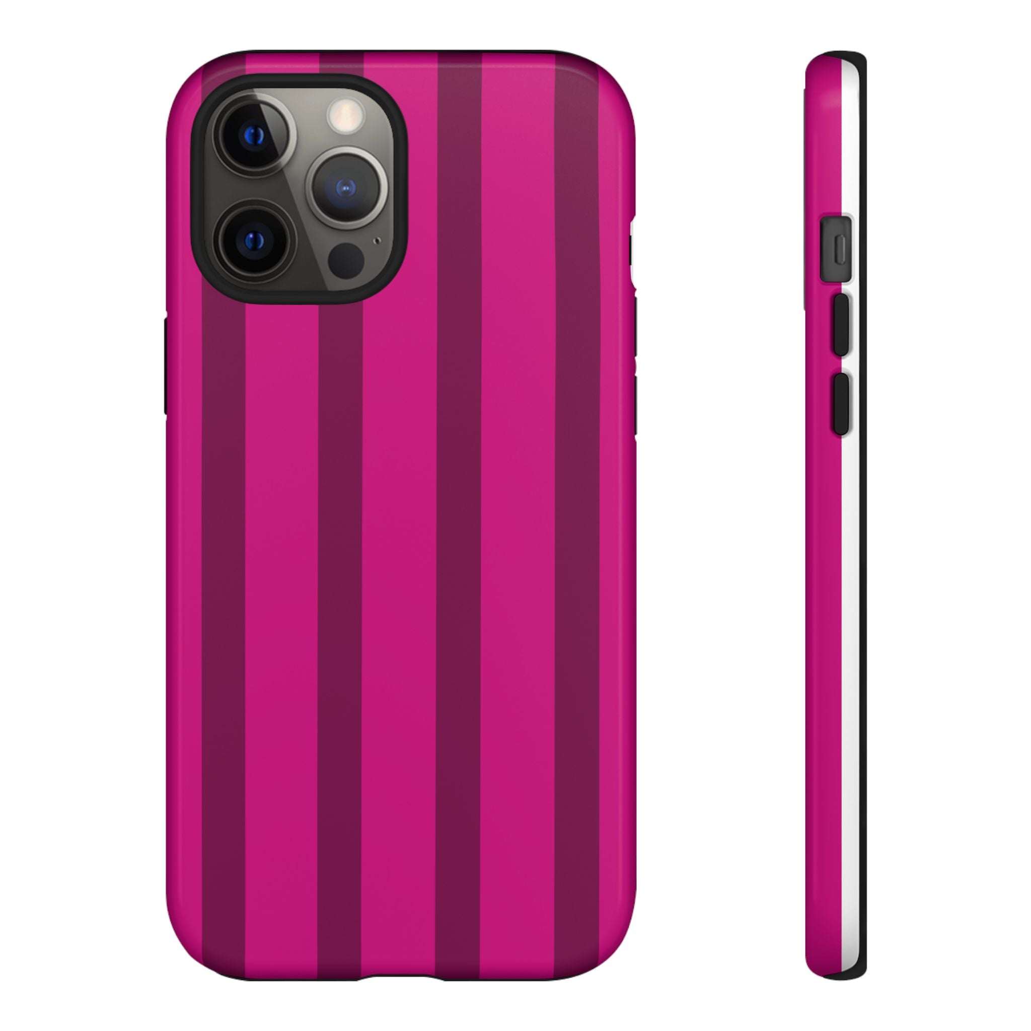 Hot Pink Striped Phone Case