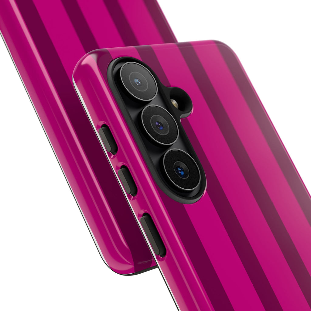 Hot Pink Striped Phone Case