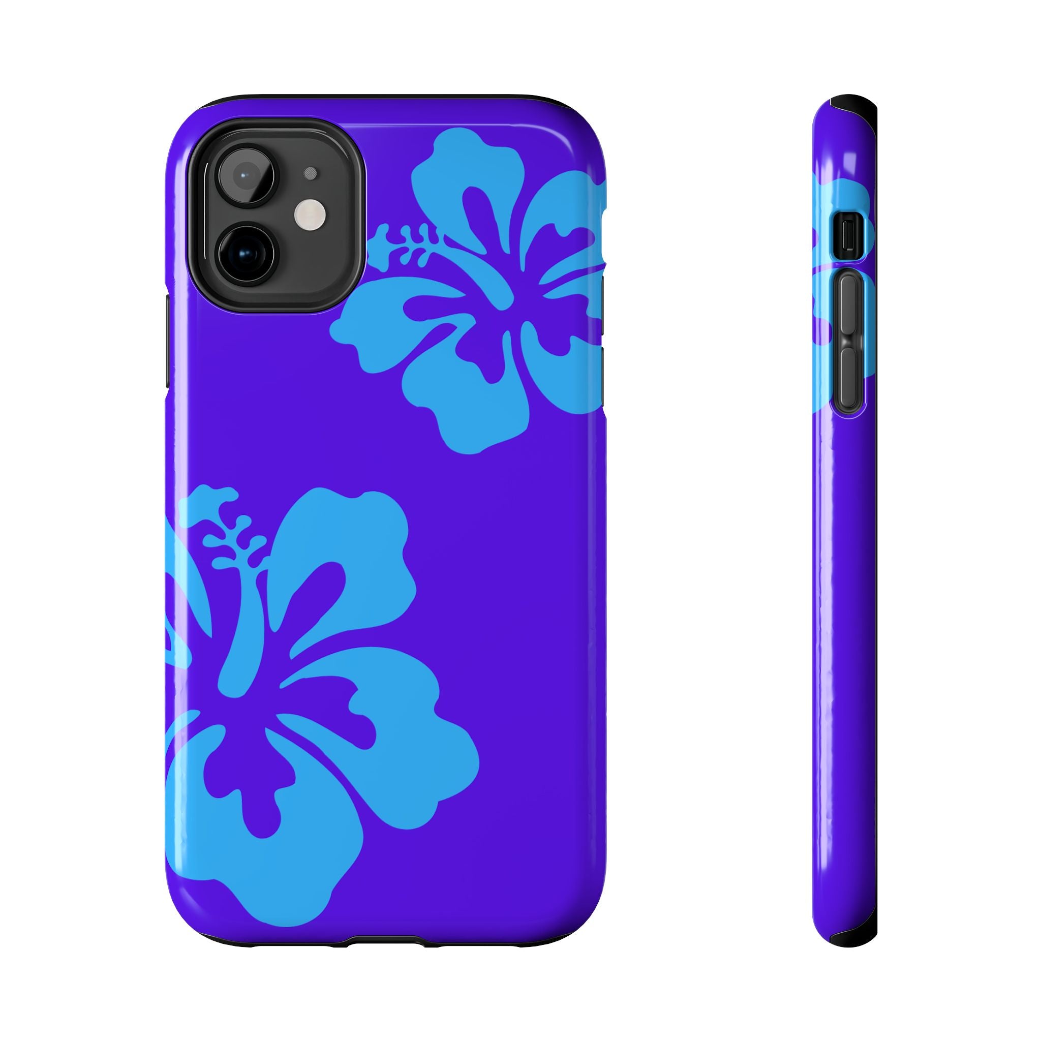 Blue Hibiscus Phone Case | Tropical Floral iPhone Case