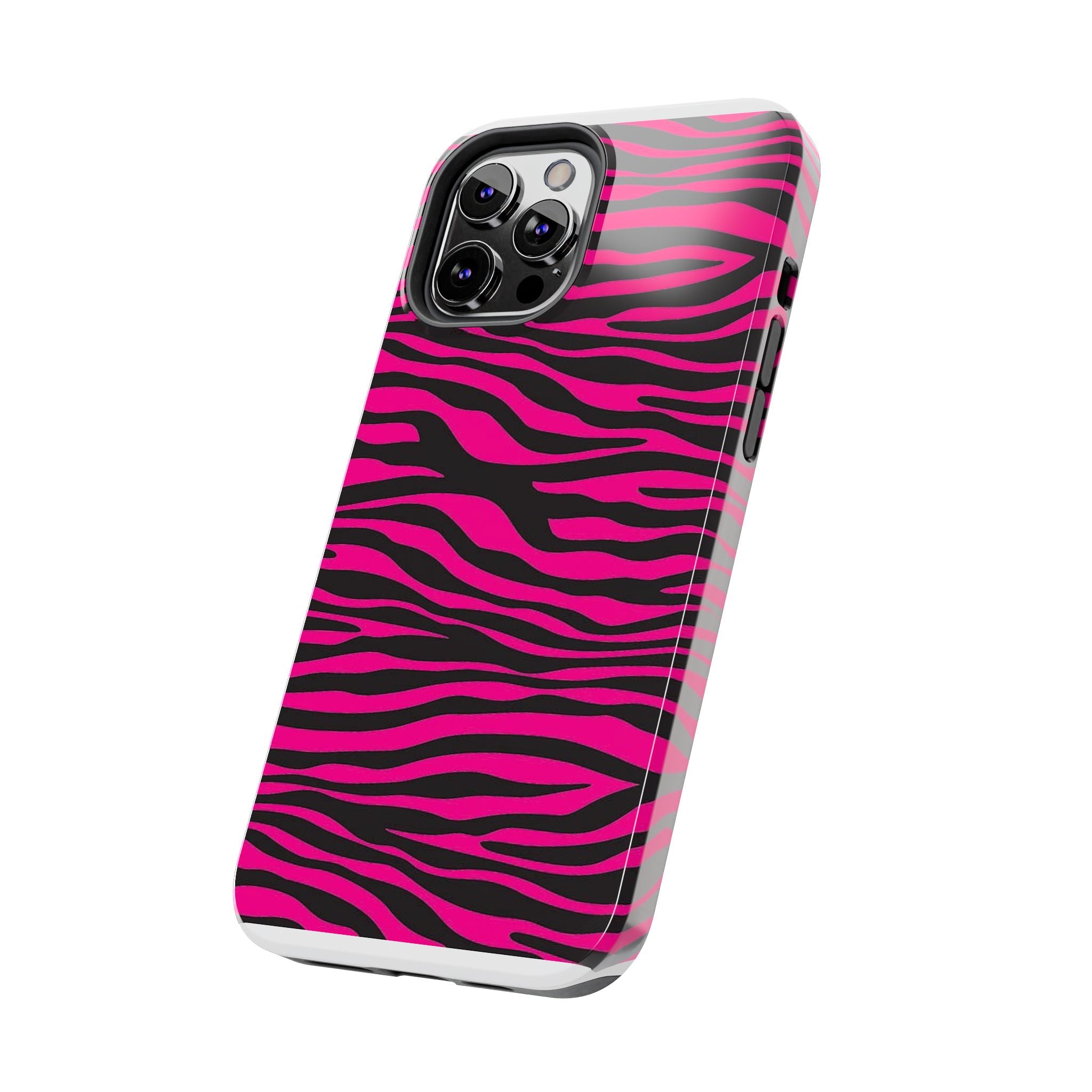 Hot Pink Zebra Tough Phone Case