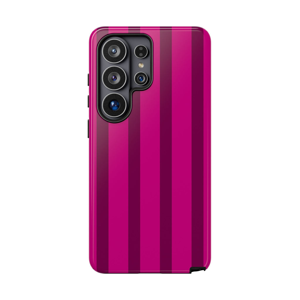 Hot Pink Striped Phone Case