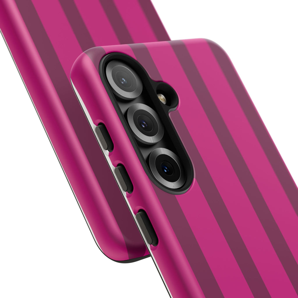 Hot Pink Striped Phone Case
