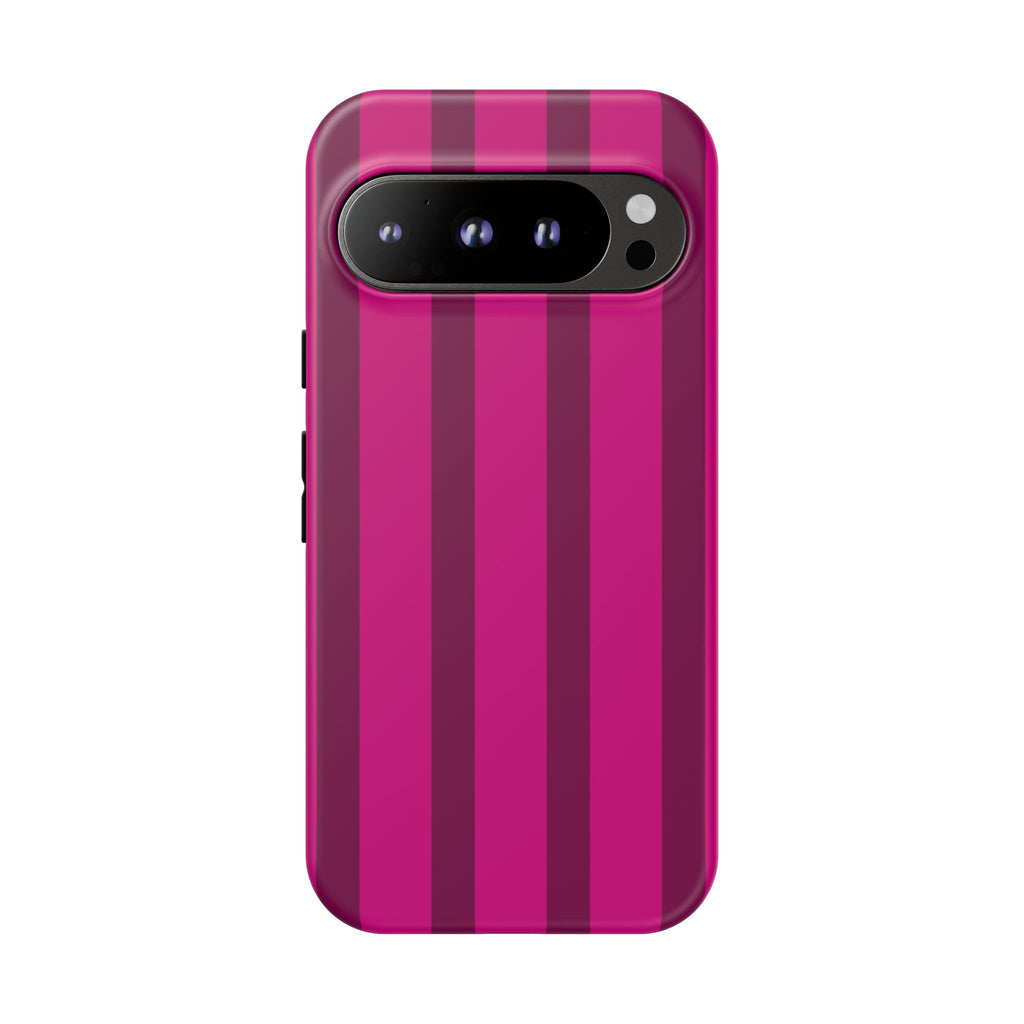 Hot Pink Striped Phone Case