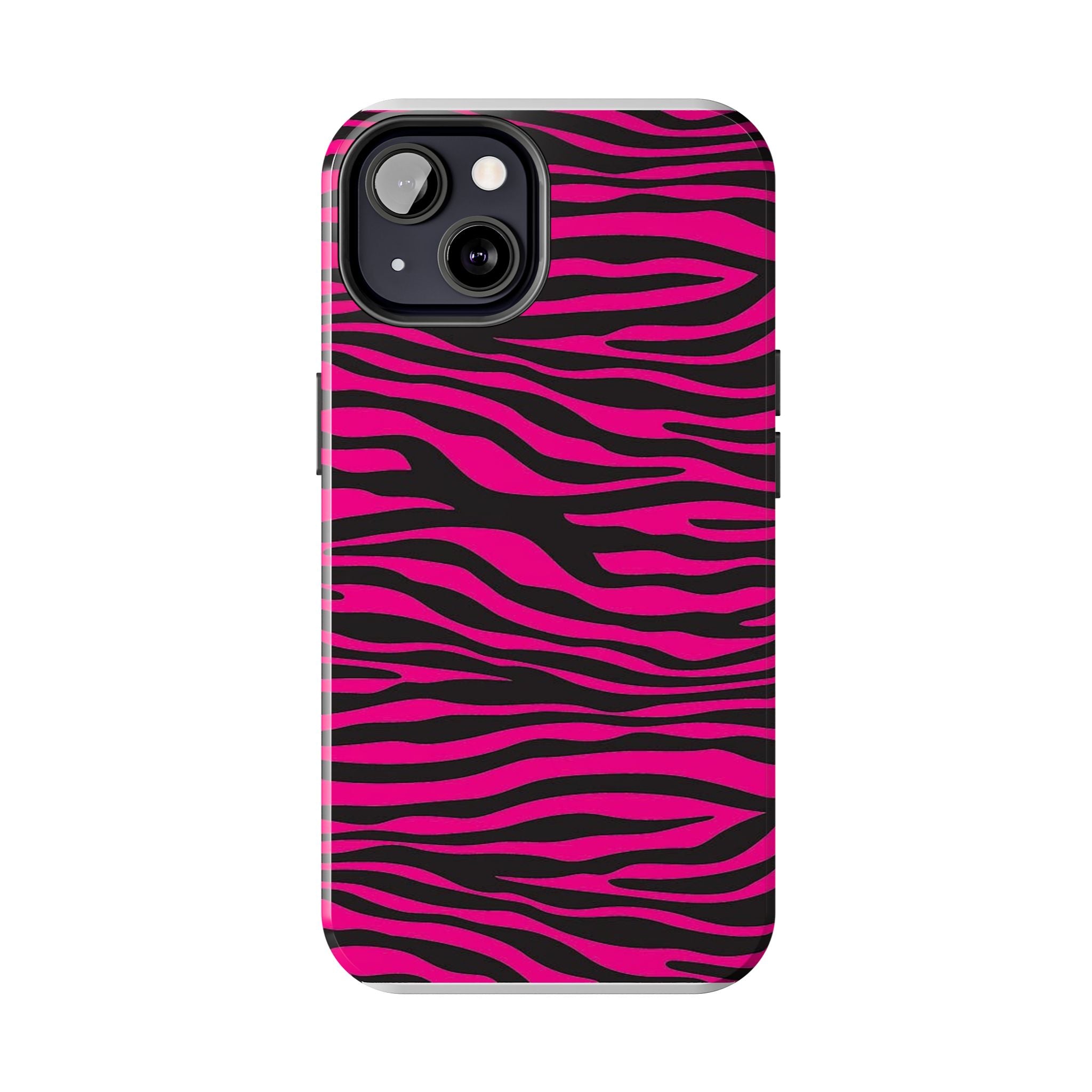 Hot Pink Zebra Tough Phone Case
