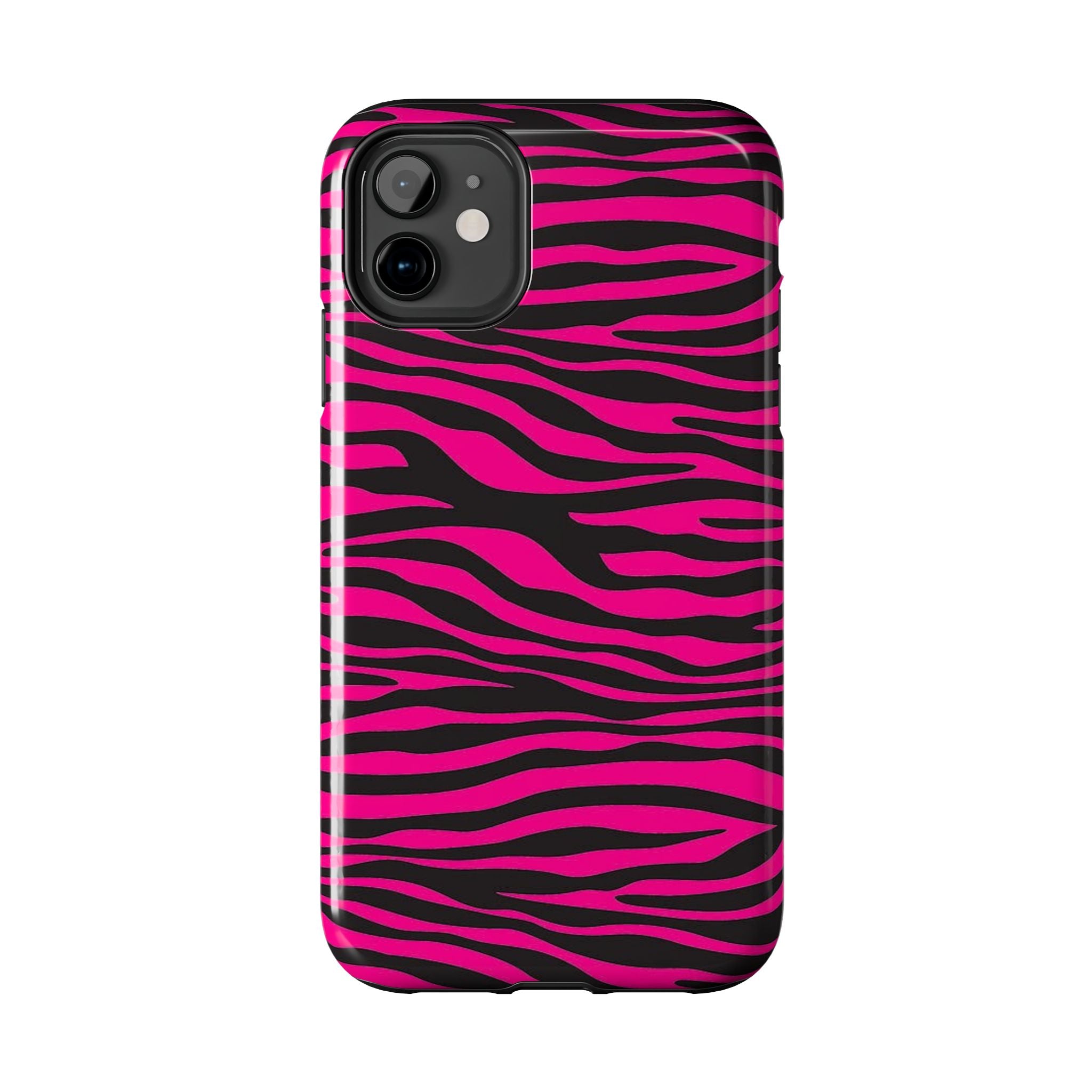 Hot Pink Zebra Tough Phone Case